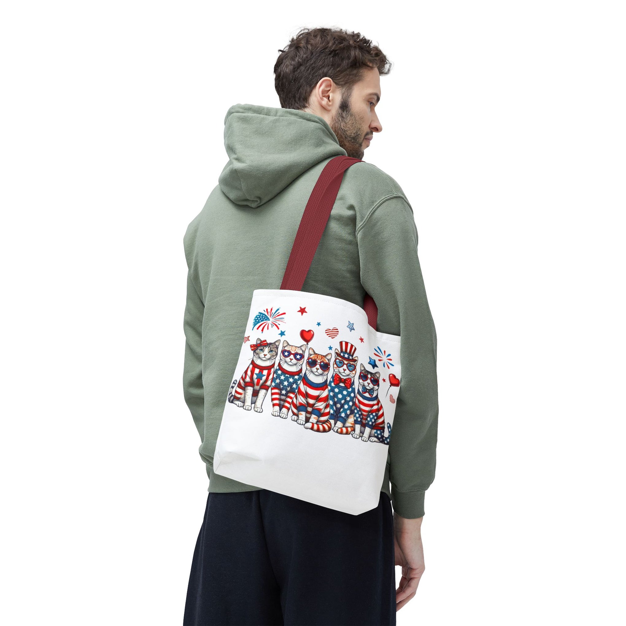 4th of July Patriotic Cat Bag