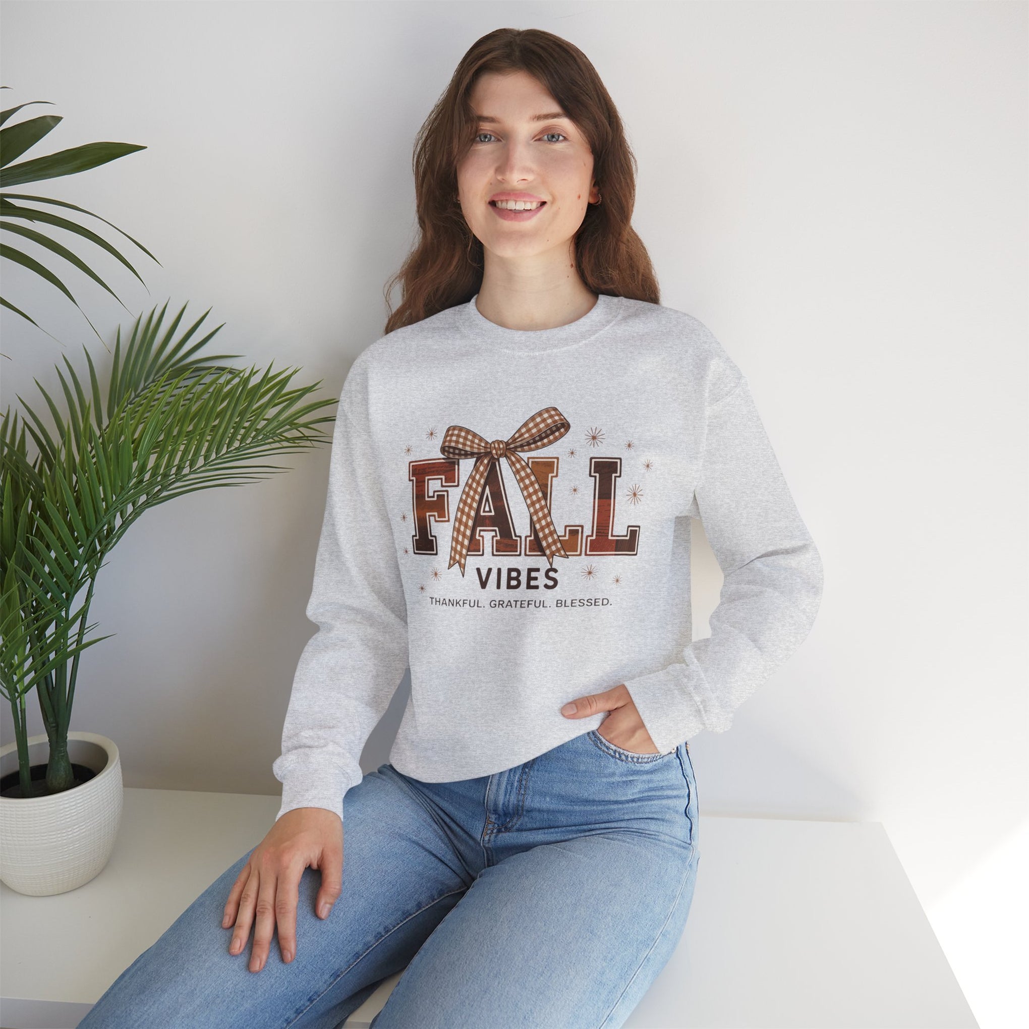 Fall Vibes, Thankful - Grateful - Blessed, Fall Sweatshirt, Fall, Autumn Sweatshirt