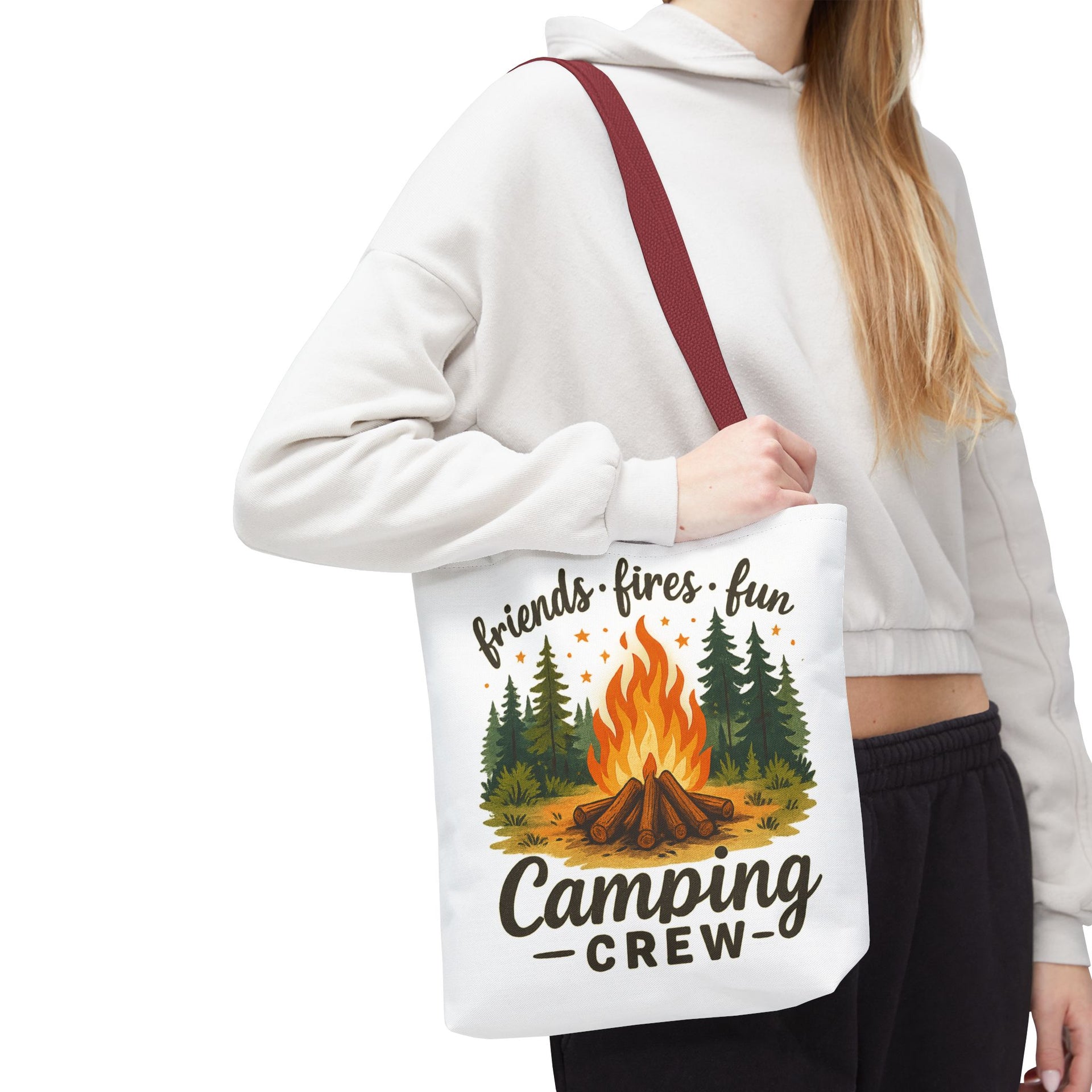 Friends Fire Fun Camping Crew Bag