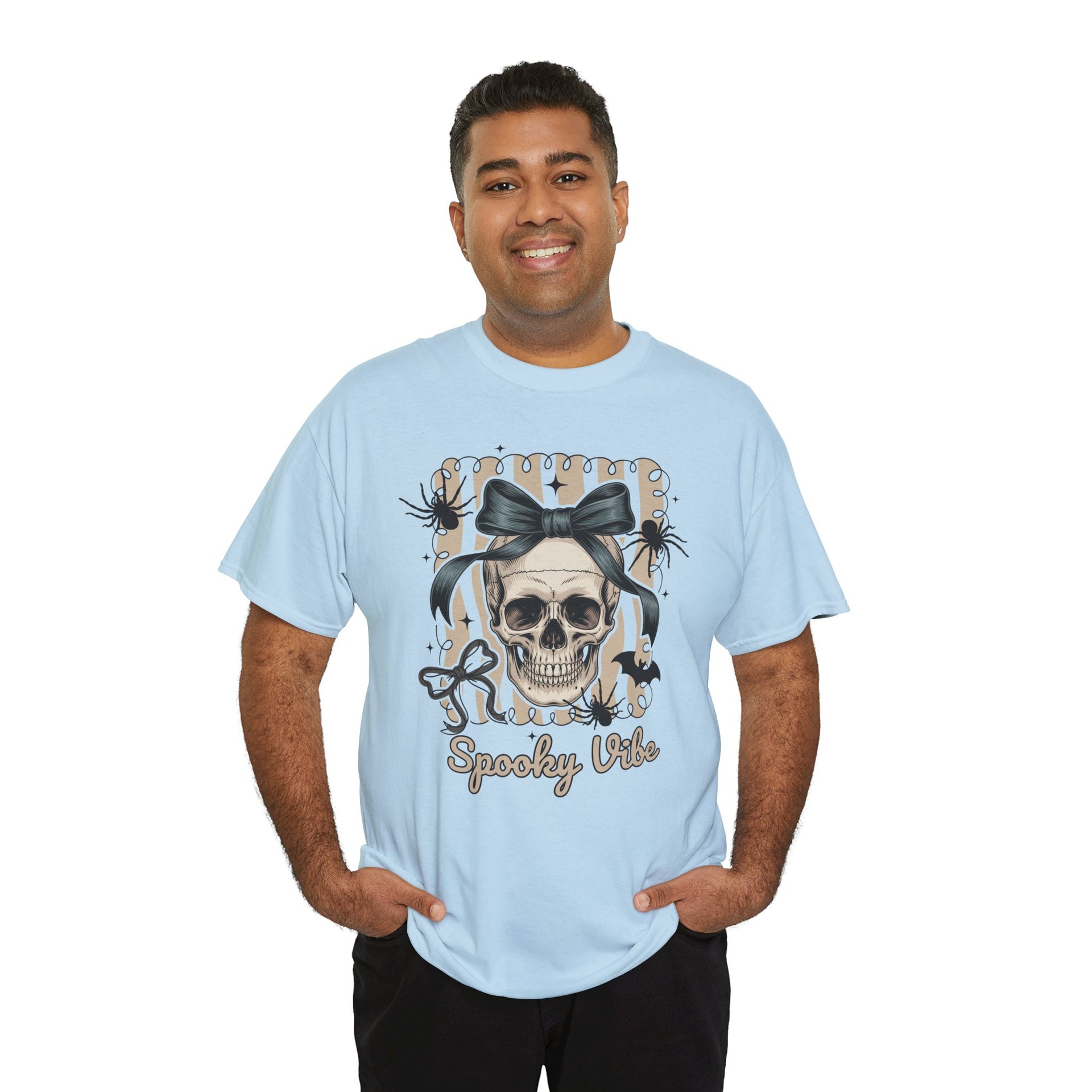 Halloween Coquette Bow Skull Preppy Shirt