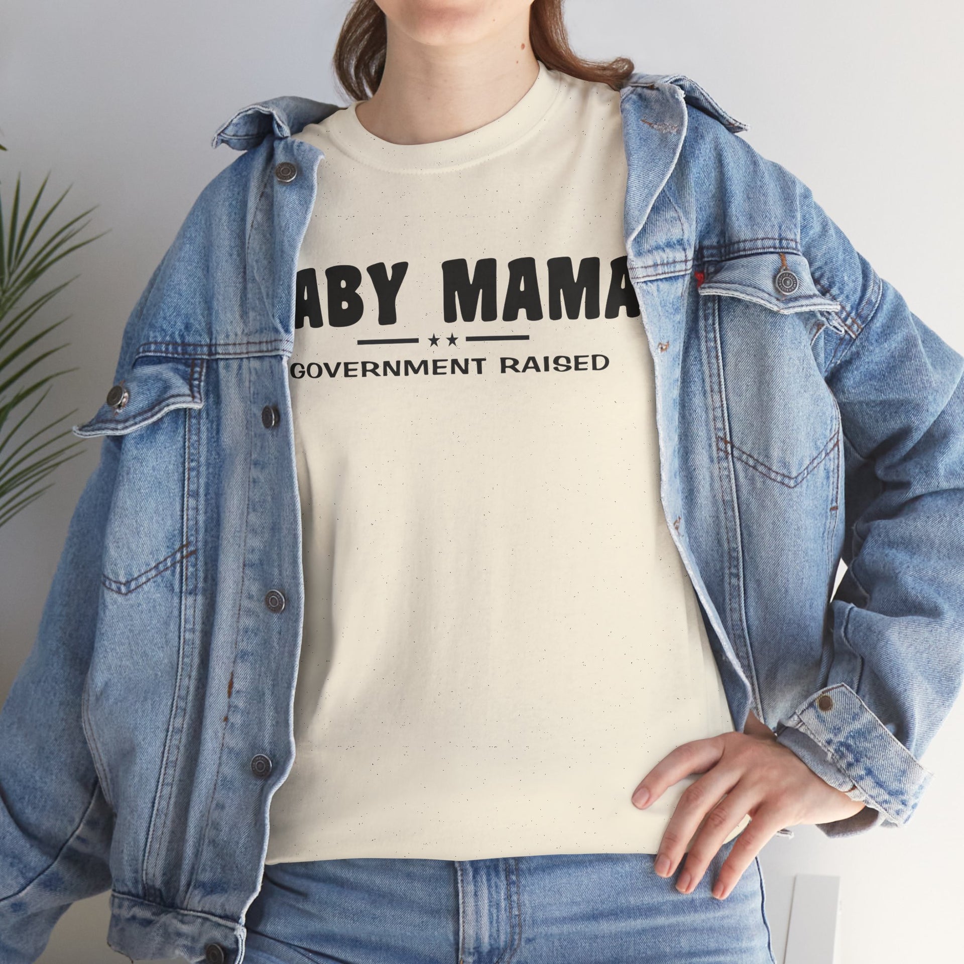 Baby Mama Government Funded, funny shirt, Tee Shirt, Unisex Cotton Shirt, Cozy Family Tee