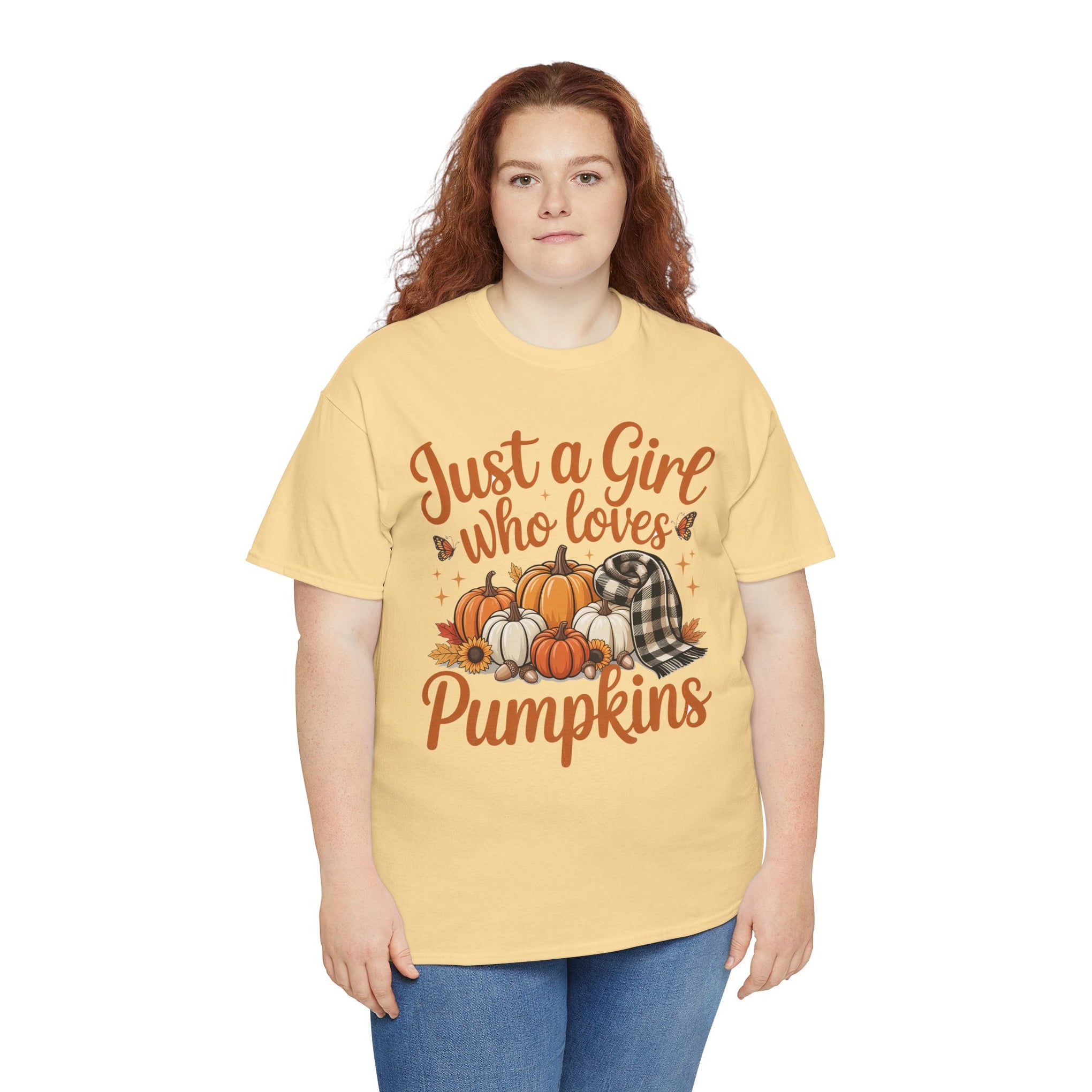Just a Girl Who Loves Pumpkins, Fall  Shirt, Halloween, Halloween Shirt
