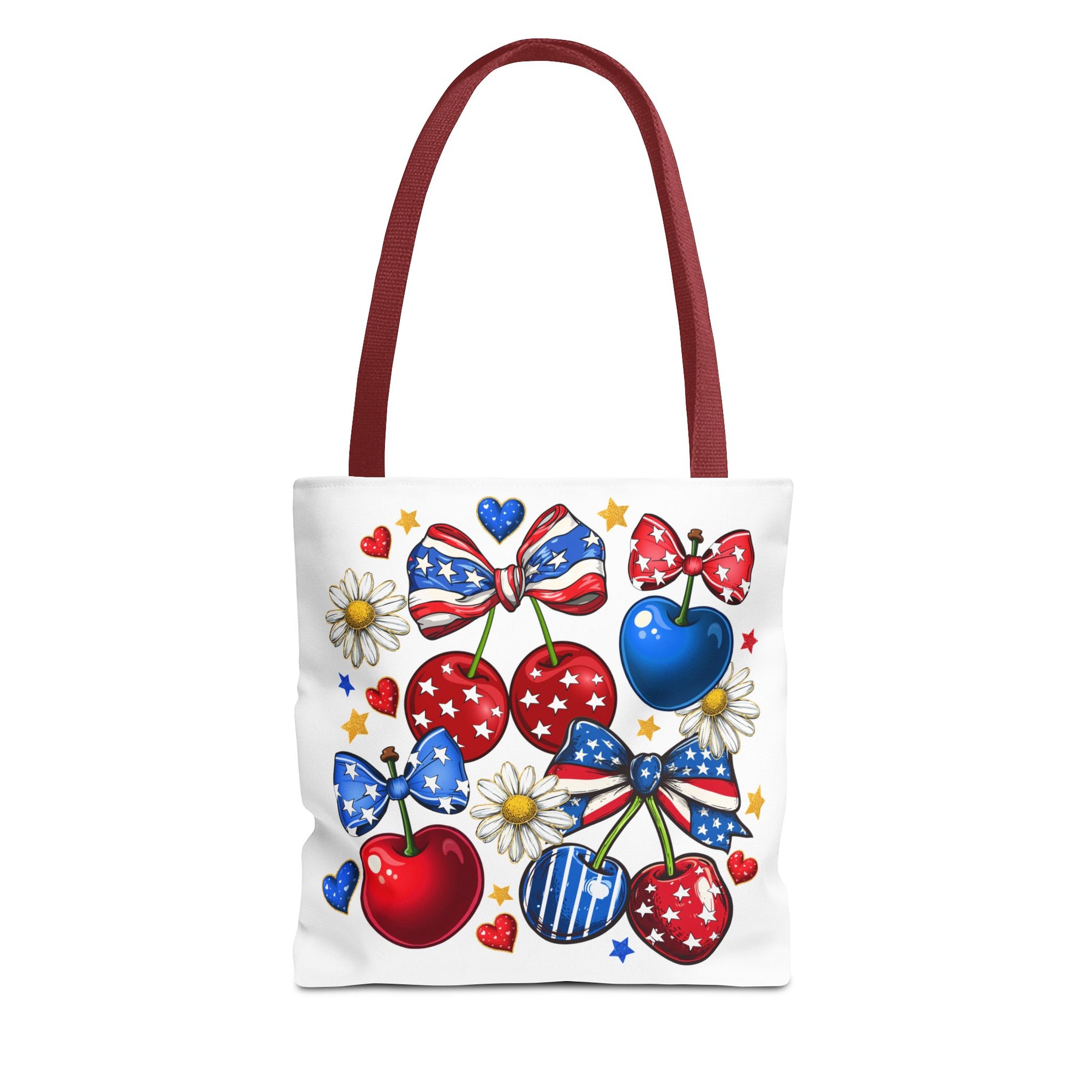 Patriotic Cherry Png, 4th of July Bag