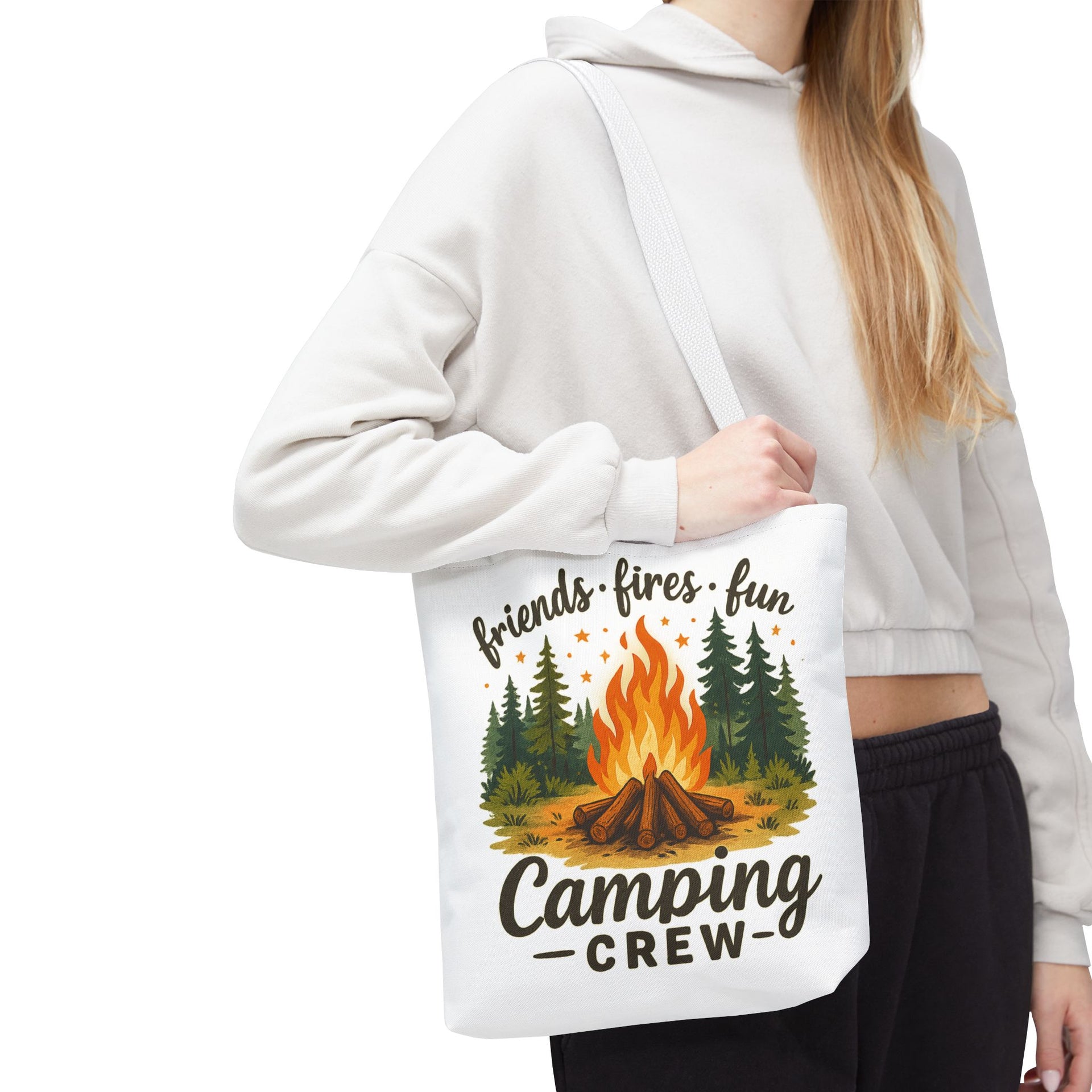 Friends Fire Fun Camping Crew Bag
