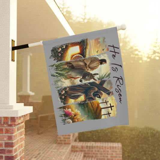 He Is Risen...Whimsical Garden Banner, Playful Outdoor Sign, Dragon Decoration, Unique Yard Art, Sarcastic Home Décor, Garden Humor