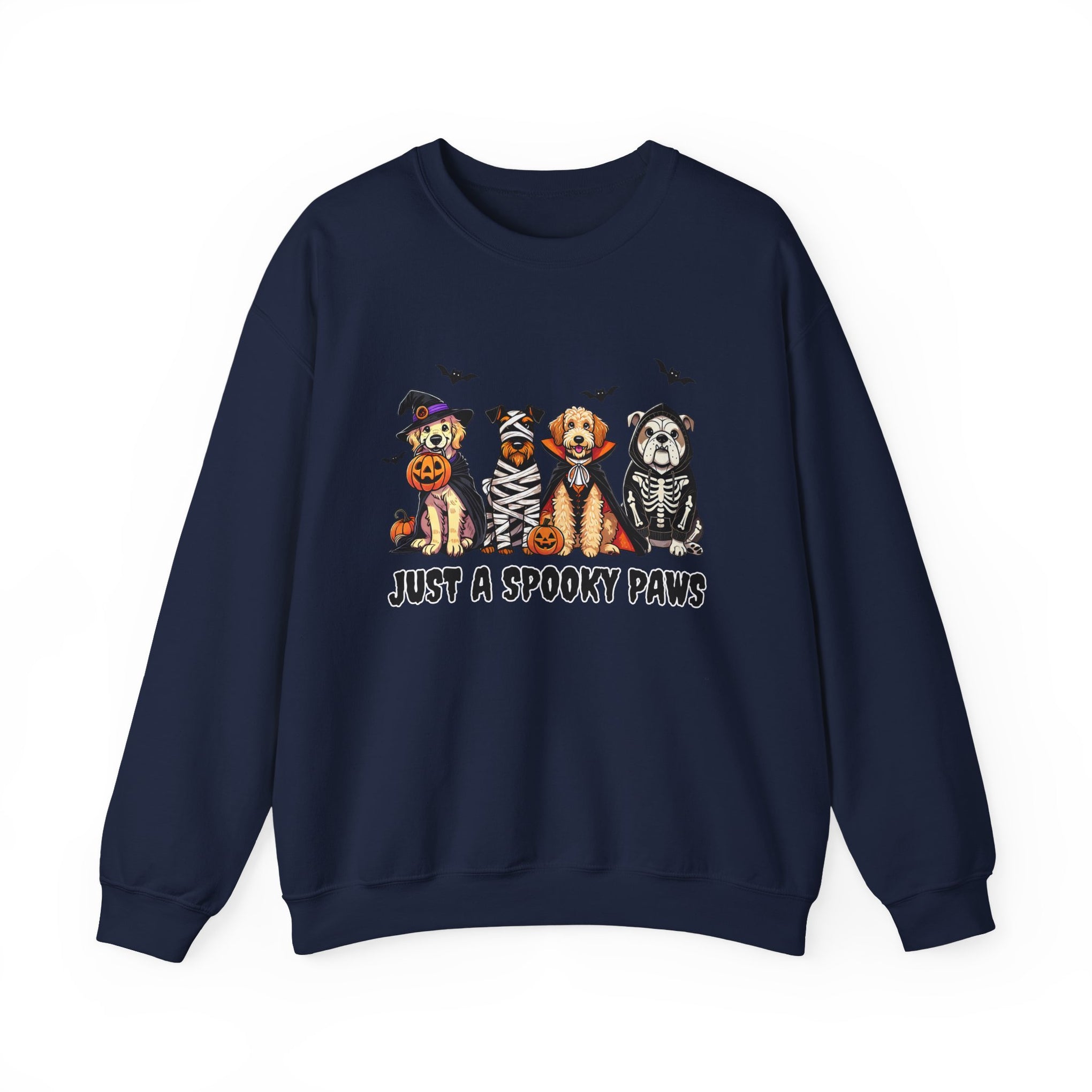 Just a Spooky Paw | Funny Halloween Dog Sweatshirt, Halloween Sweatshirt