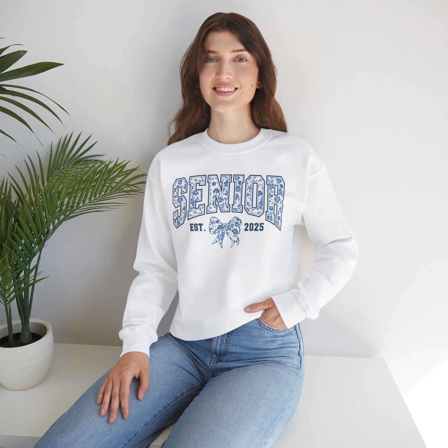 Senior 2025 Coquette, Sweatshirt, Funny Unisex Crewneck, Gift for Homeowners, Soft and Cozy Casual Wear