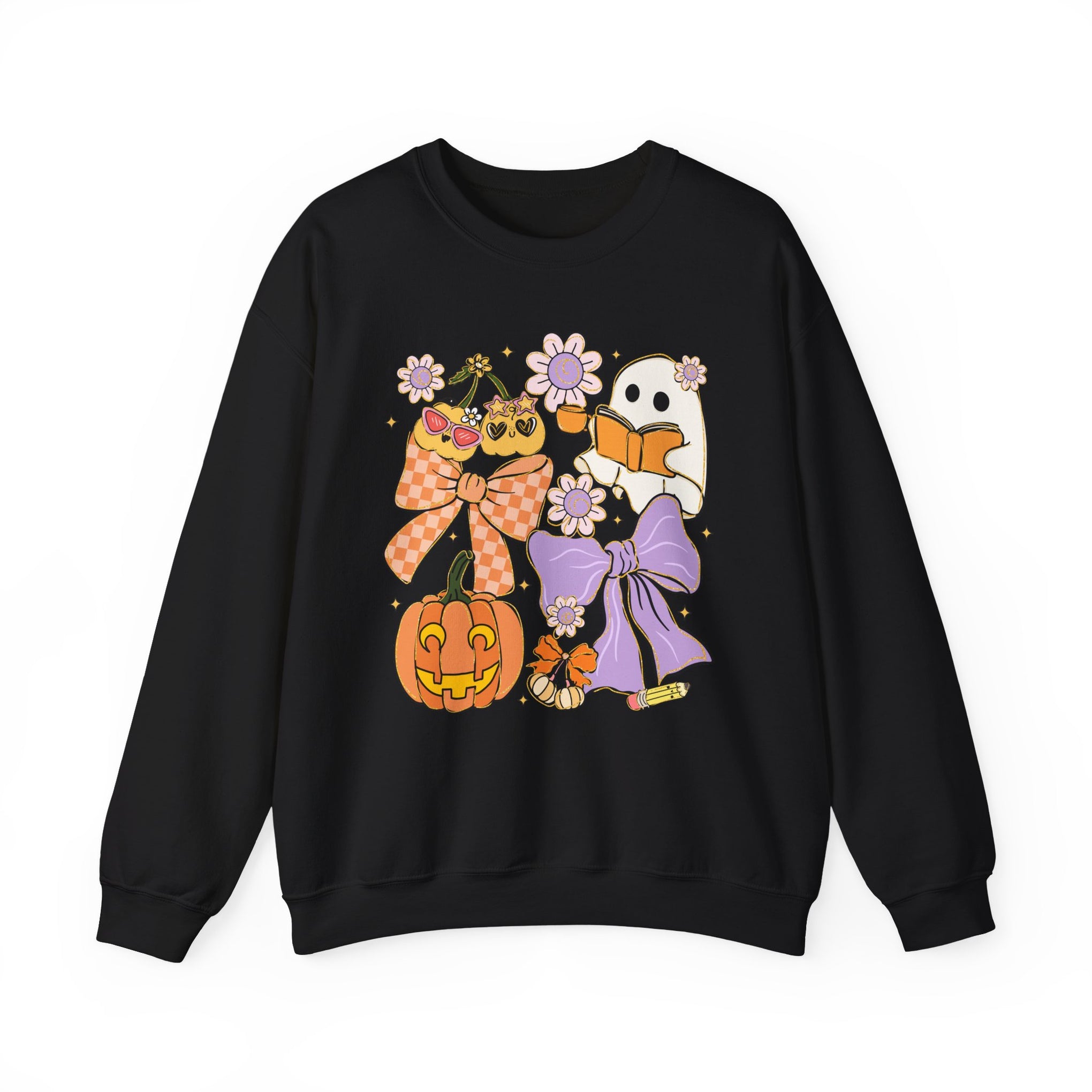 Spooky Teacher Halloween Coquette Sweatshirt - Vintage Style Fall Season Sweatshirt