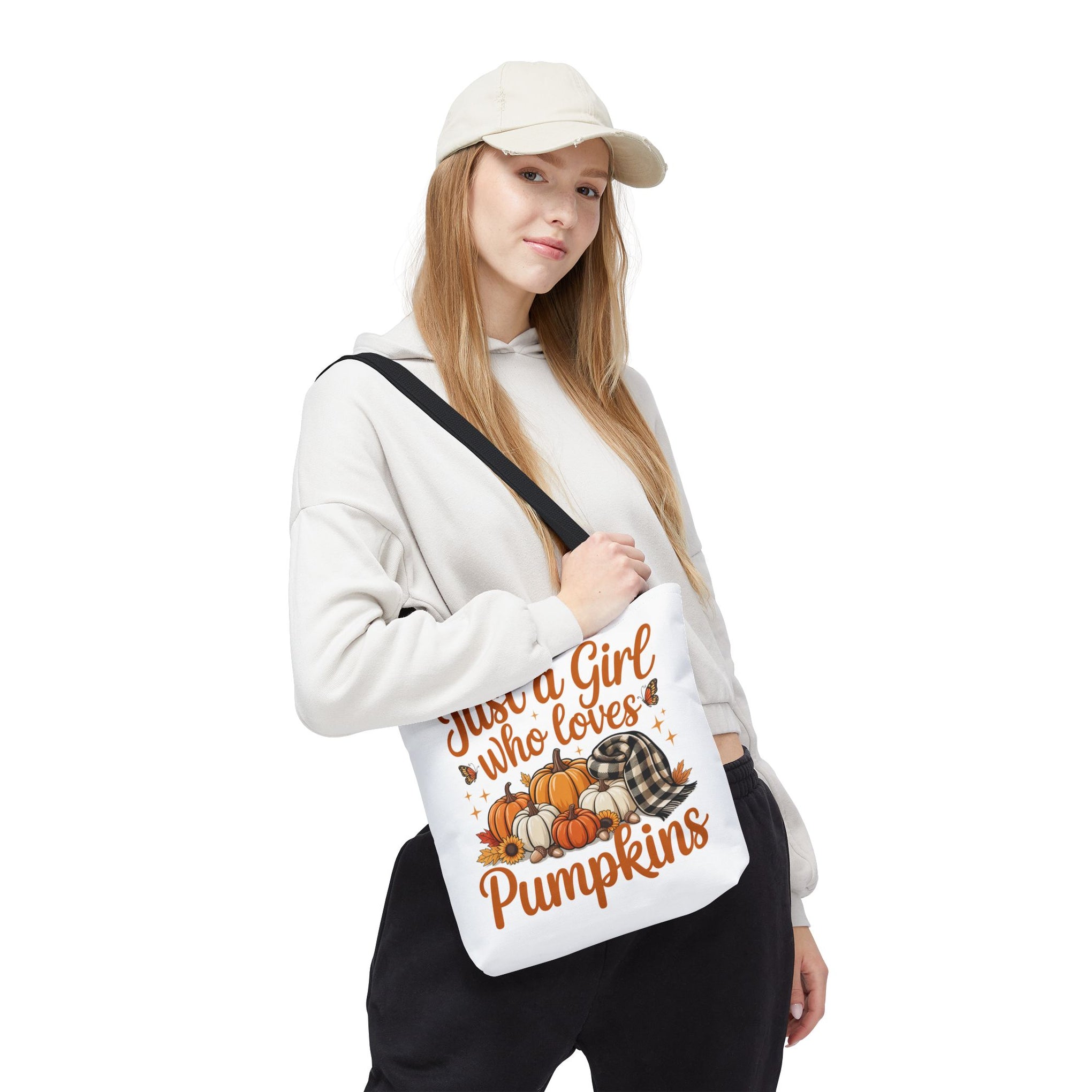 Just a Girl Who Loves Pumpkins, Fall , Retro Halloween Bag, Cute Halloween Must Halloween, Retro Halloween Bag