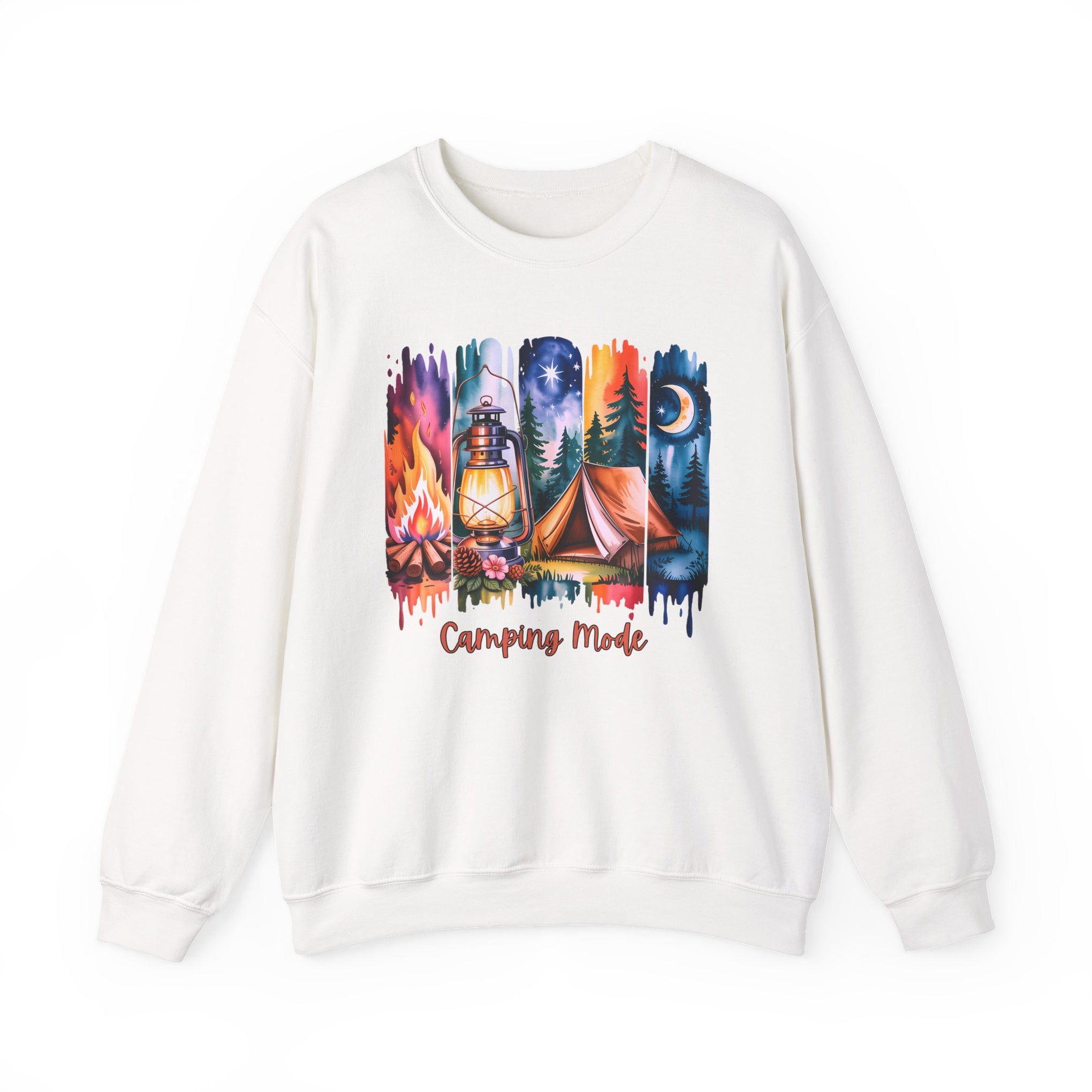 Camping Mode brush stroke Sweatshirt - Vintage Style Fall Season Sweatshirt