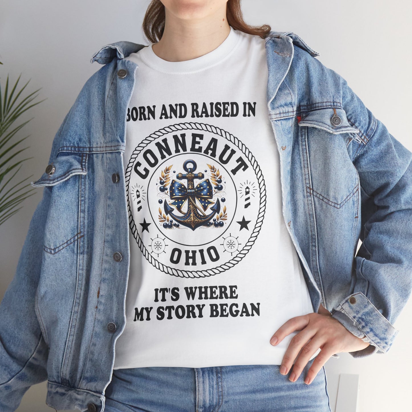 Born And Raised It's Where My Story Begain Tee Shirt, Unisex 100% Cotton Shirt, Apparel, Cozy, Family Tee