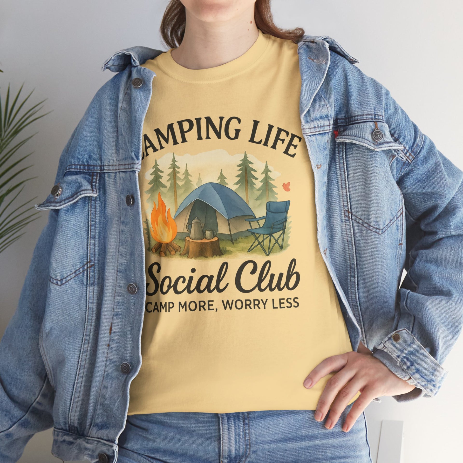 Camping Life Social Club Camp More Worry Less
