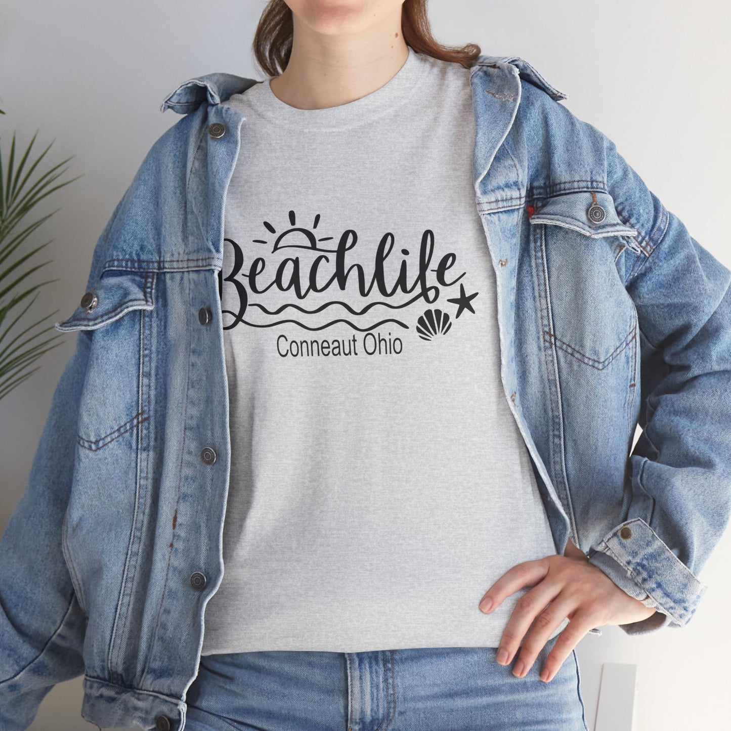 Beach Life Conneaut Ohio Tee Shirt, Home Town Gift, Unisex Cotton Shirt,Home Town Love, Comfy Apparel, Cozy Family Tee