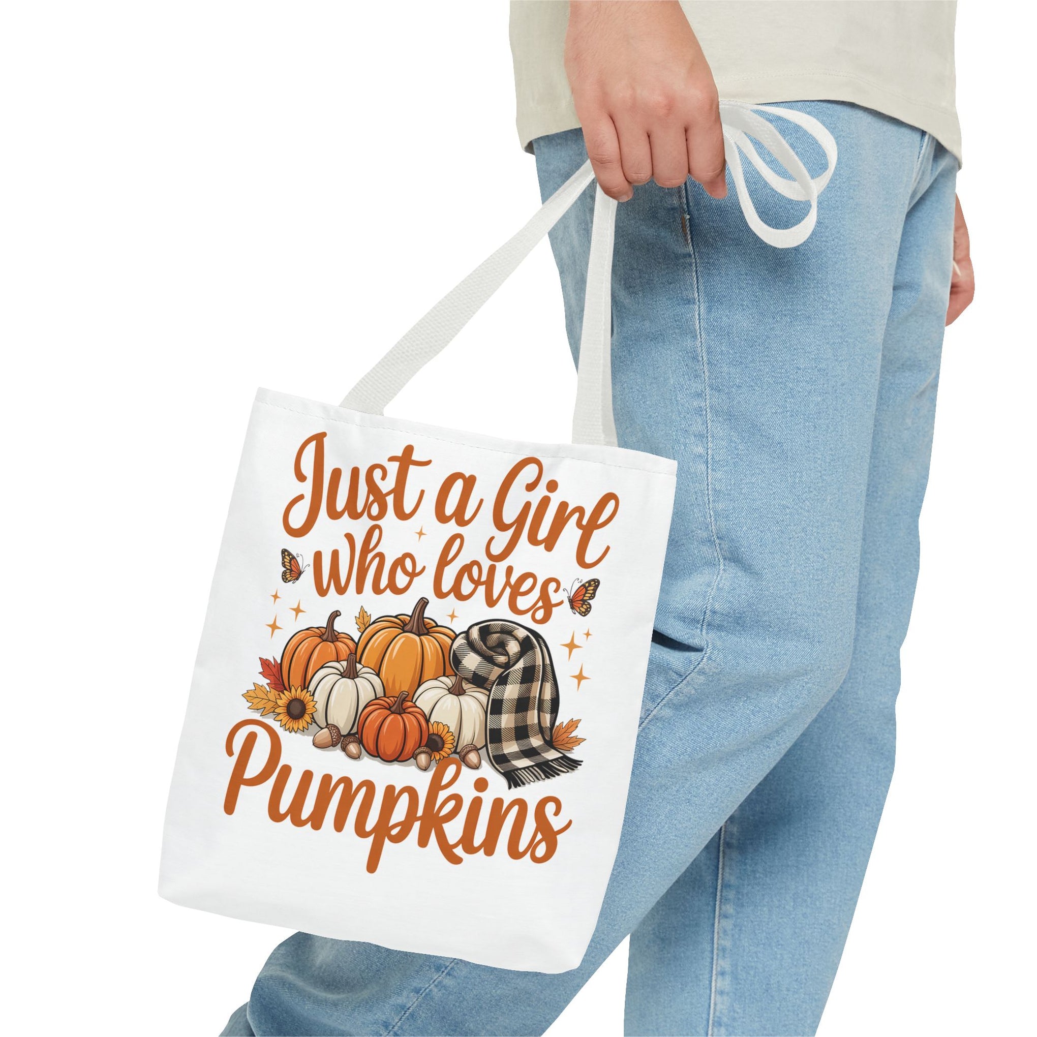 Just a Girl Who Loves Pumpkins, Fall , Retro Halloween Bag, Cute Halloween Must Halloween, Retro Halloween Bag