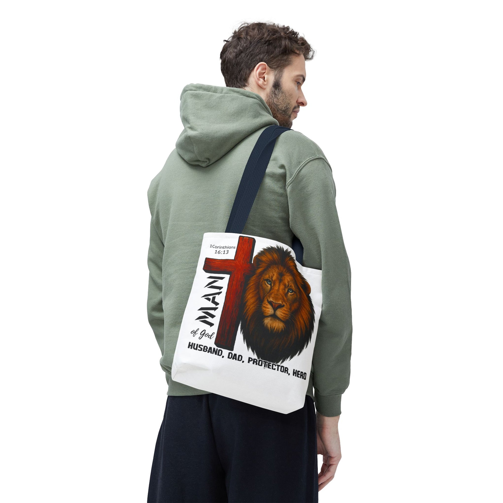 Man of god, Husband, Dad, Protector, Hero Summer bag