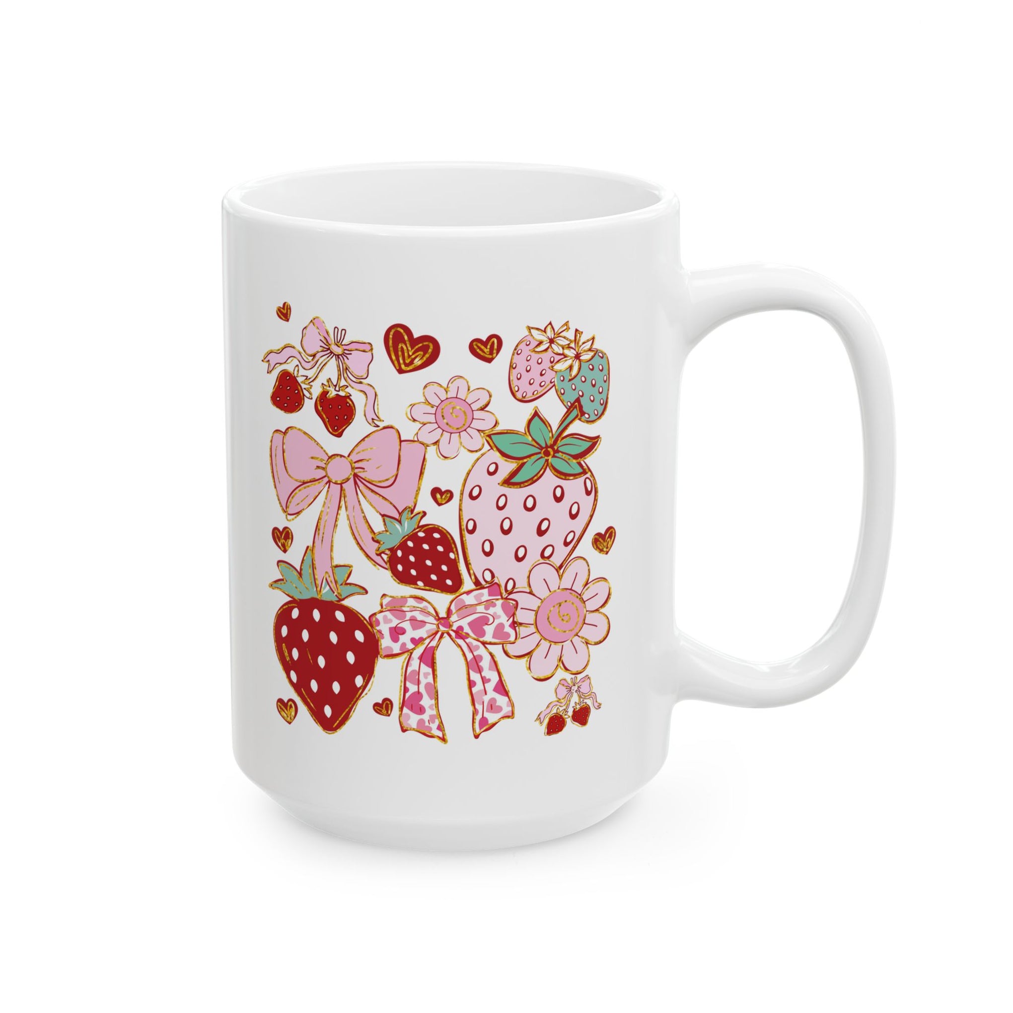 Boho Strawberry Coquette Cup