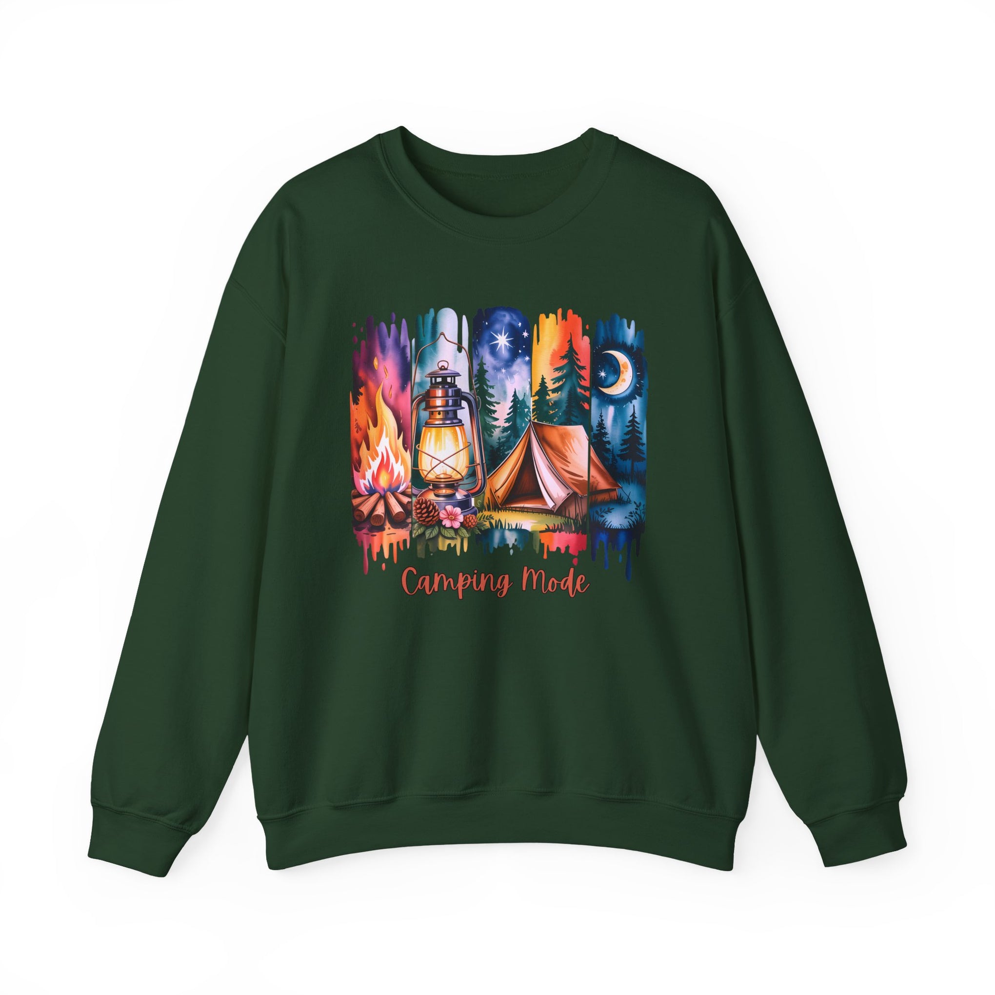 Camping Mode brush stroke Sweatshirt - Vintage Style Fall Season Sweatshirt