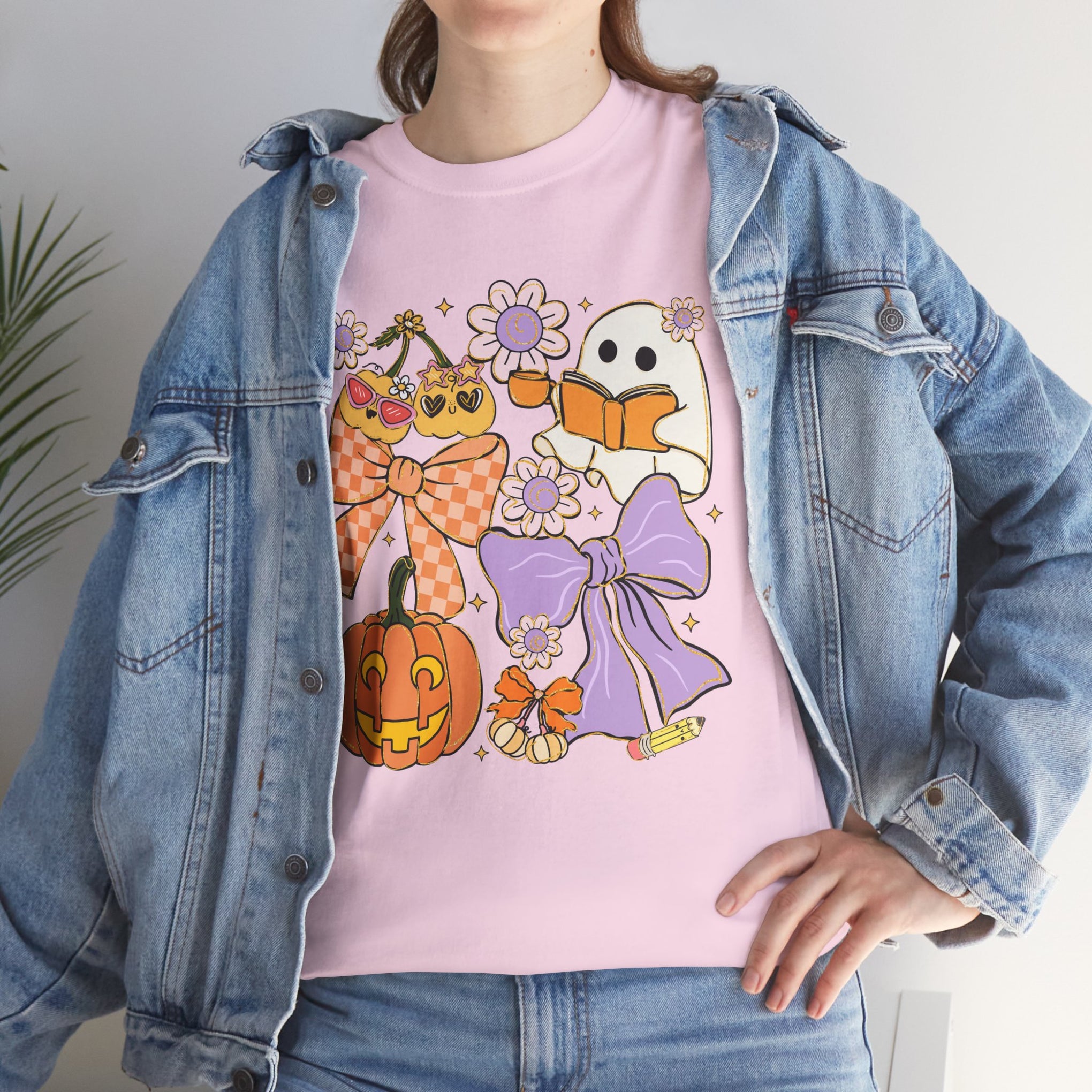 Spooky Teacher Halloween Coquette T-Shirt