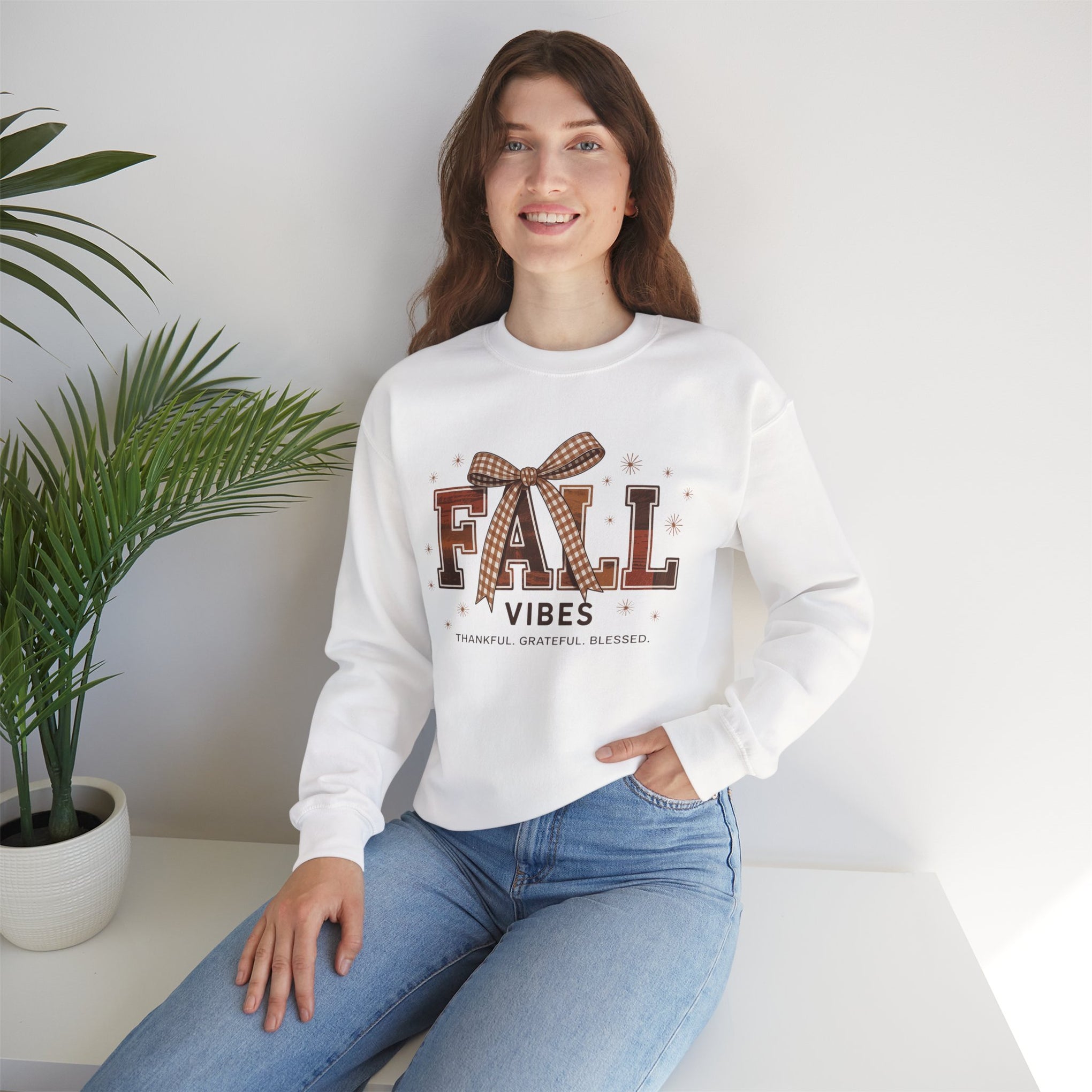 Fall Vibes, Thankful - Grateful - Blessed, Fall Sweatshirt, Fall, Autumn Sweatshirt