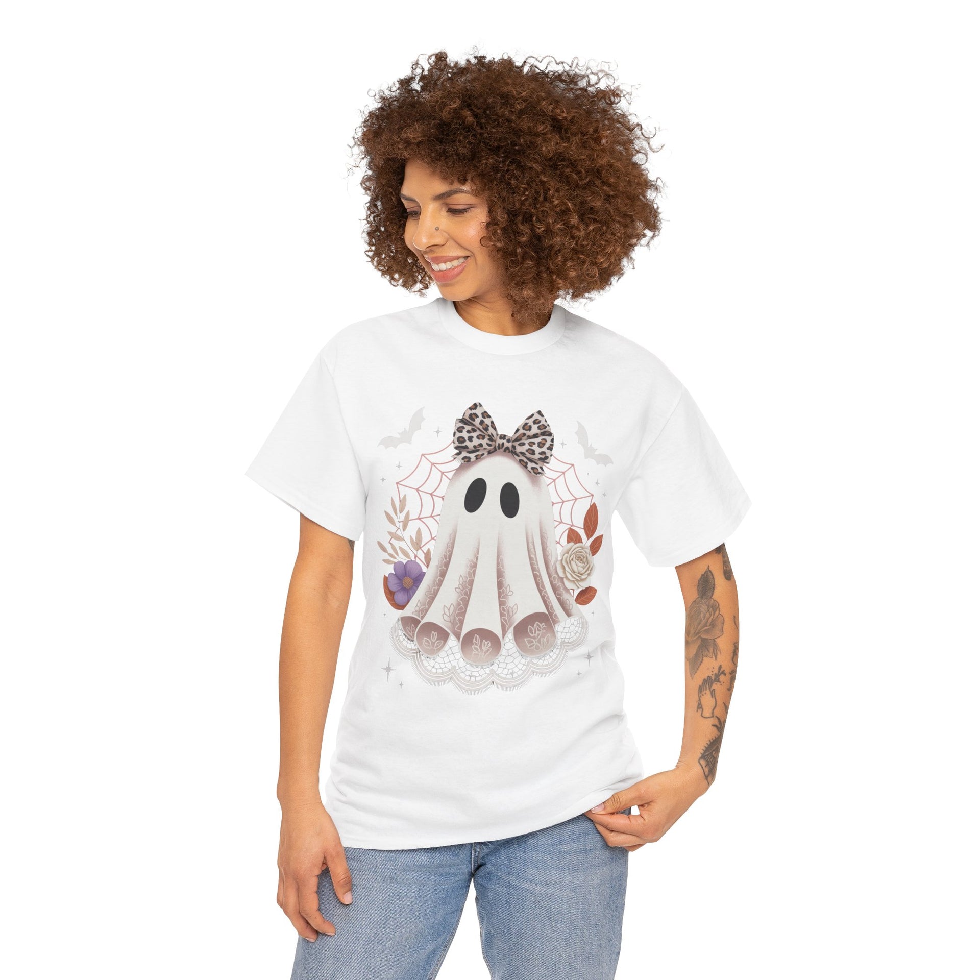 Spooky Season, Coquette Ghost Shirt, Halloween, Halloween Shirt