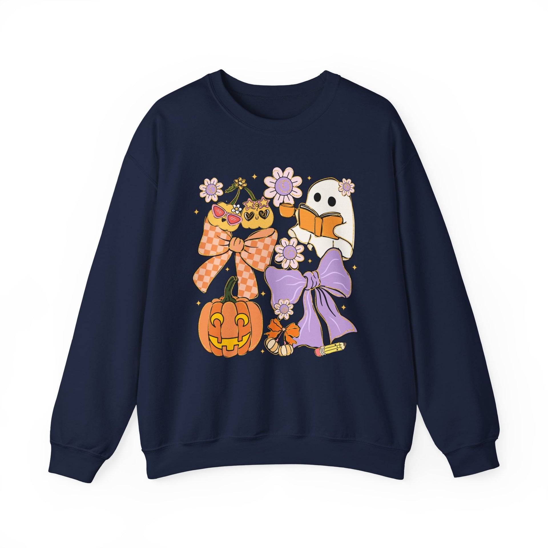 Spooky Teacher Halloween Coquette Sweatshirt - Vintage Style Fall Season Sweatshirt