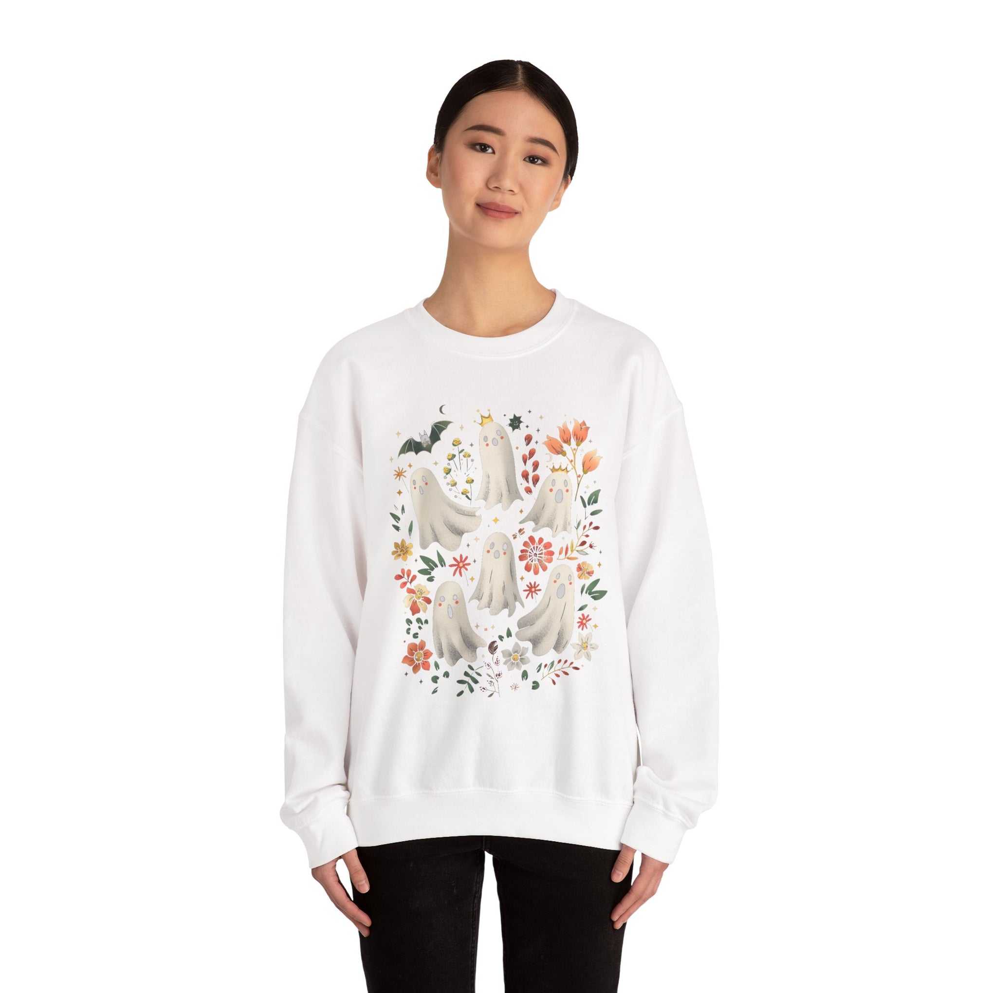 Ghost Spooky Season Pumpkin Halloween Sweatshirt, Halloween Sweatshirt