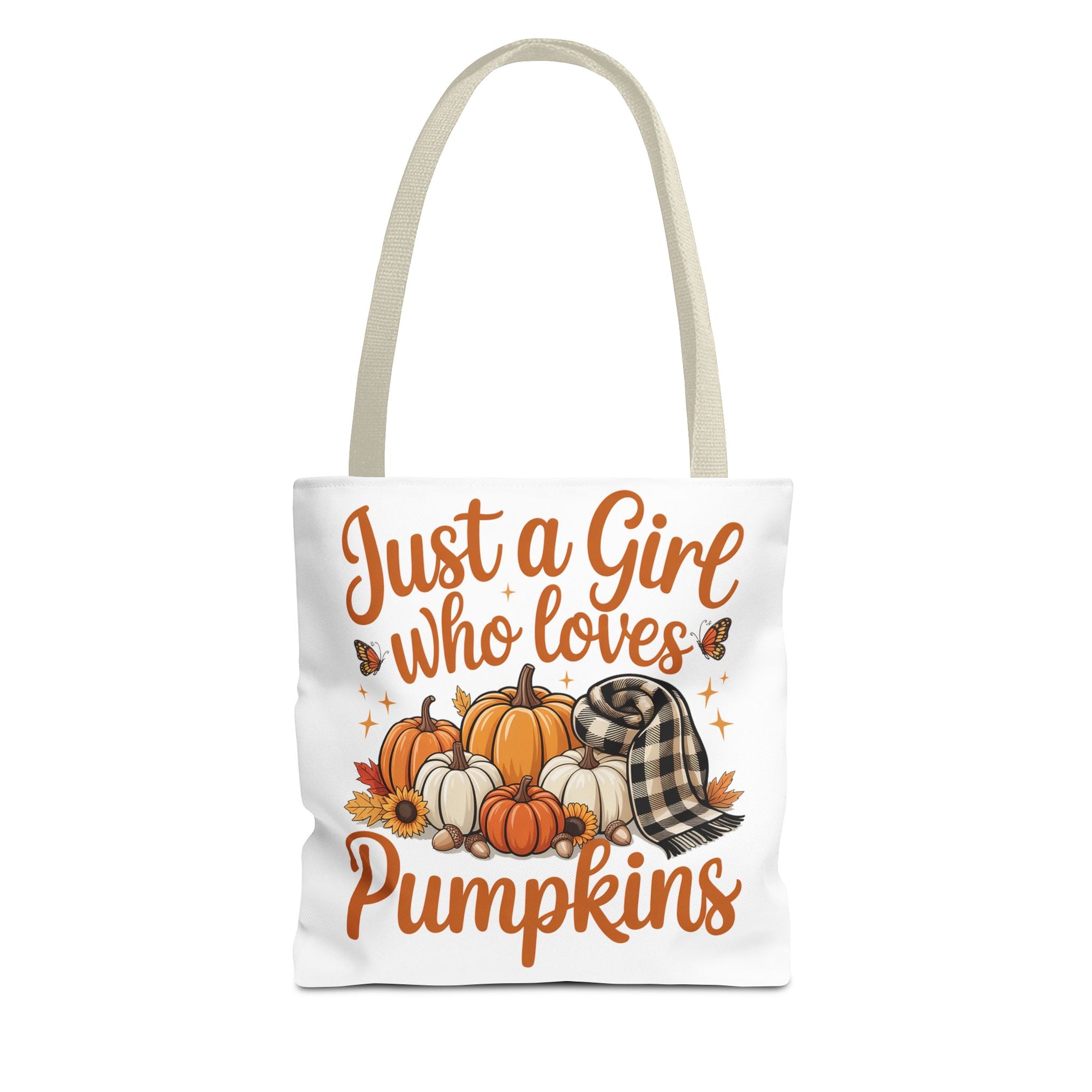 Just a Girl Who Loves Pumpkins, Fall , Retro Halloween Bag, Cute Halloween Must Halloween, Retro Halloween Bag