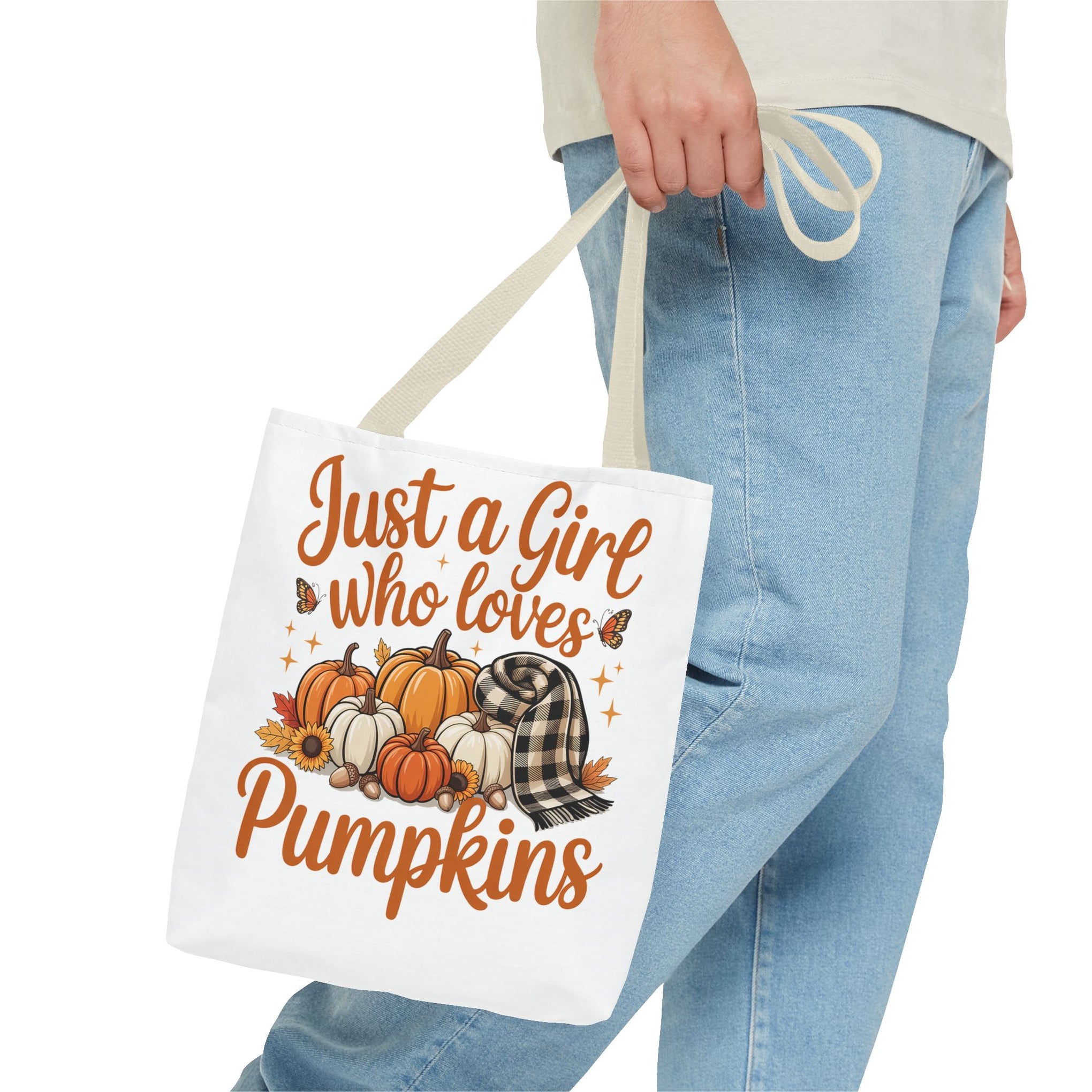 Just a Girl Who Loves Pumpkins, Fall , Retro Halloween Bag, Cute Halloween Must Halloween, Retro Halloween Bag