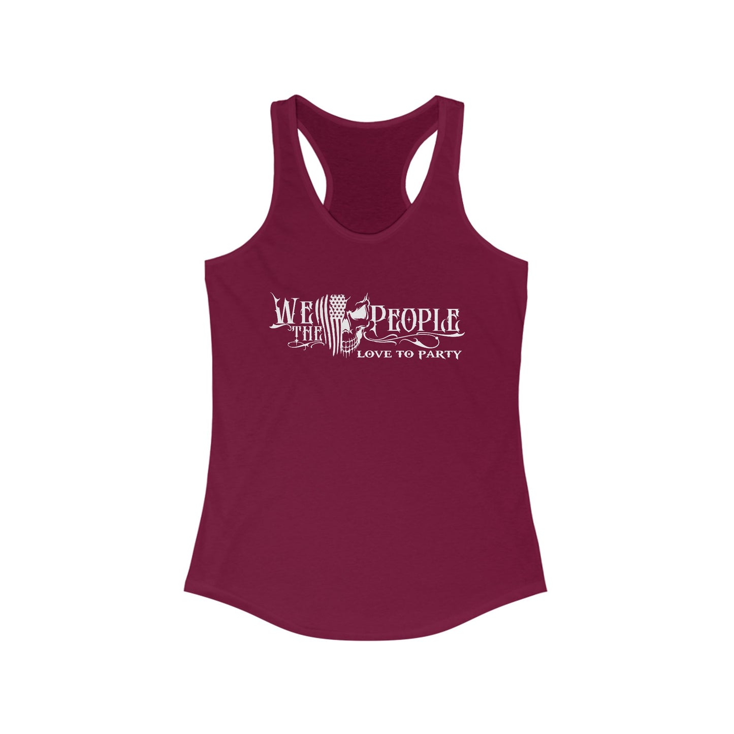 Women's Racerback Tank - We the people... Love to party, Crazy tank top, funny tanks