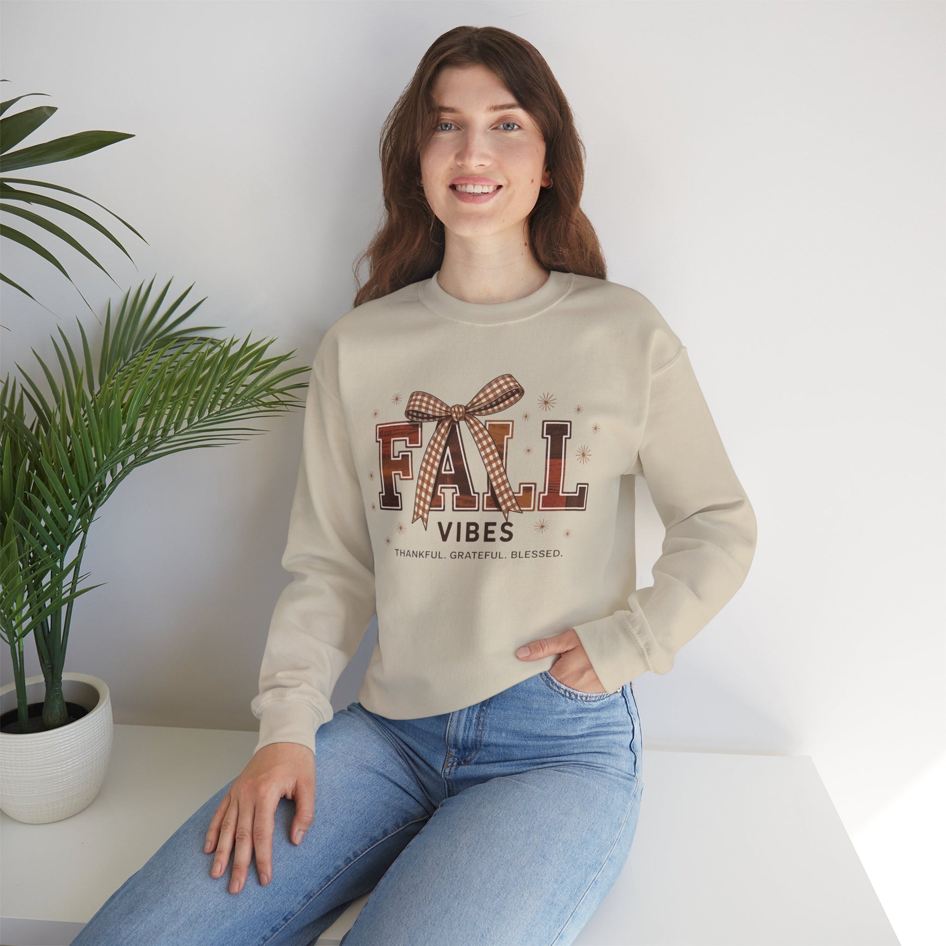 Fall Vibes, Thankful - Grateful - Blessed, Fall Sweatshirt, Fall, Autumn Sweatshirt