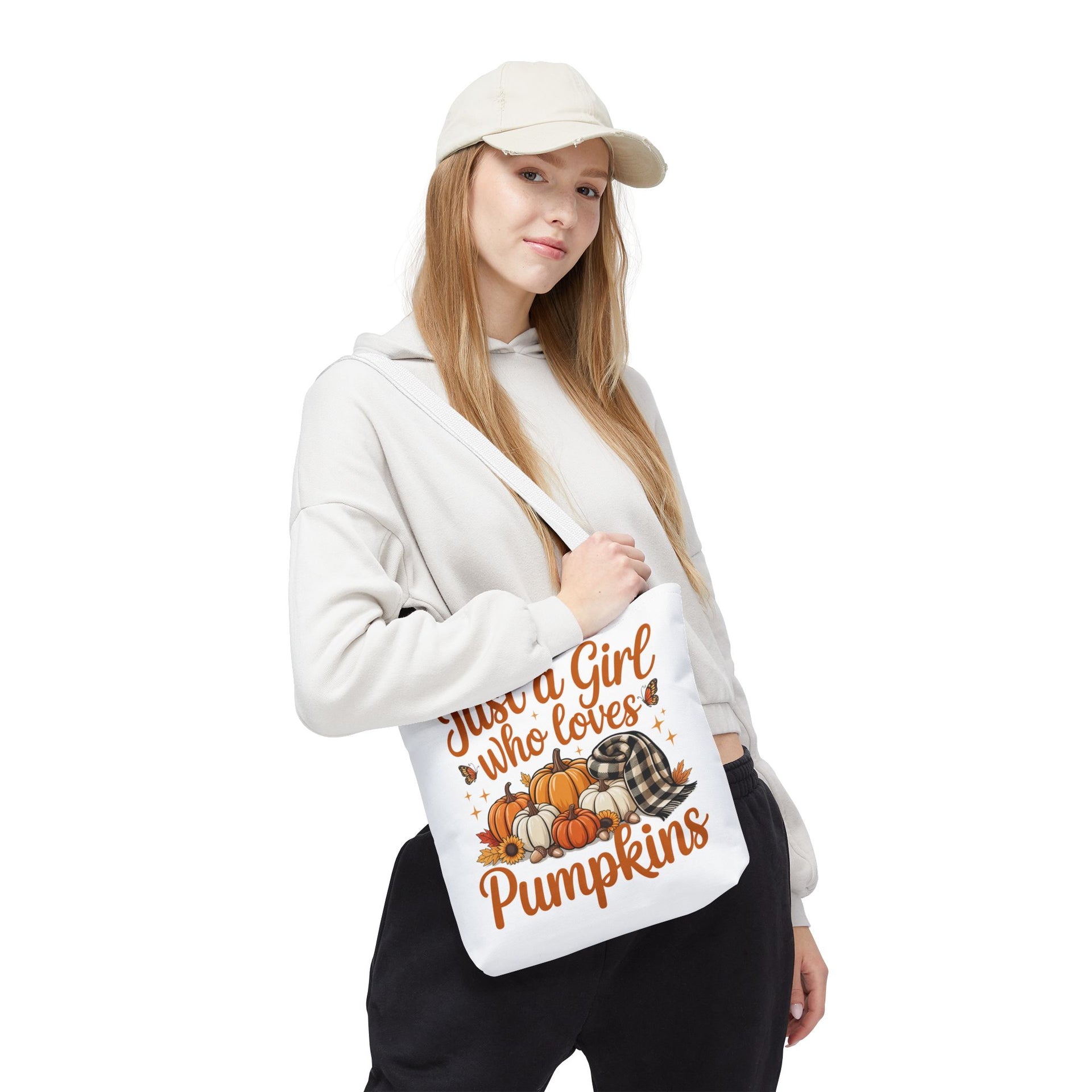 Just a Girl Who Loves Pumpkins, Fall , Retro Halloween Bag, Cute Halloween Must Halloween, Retro Halloween Bag