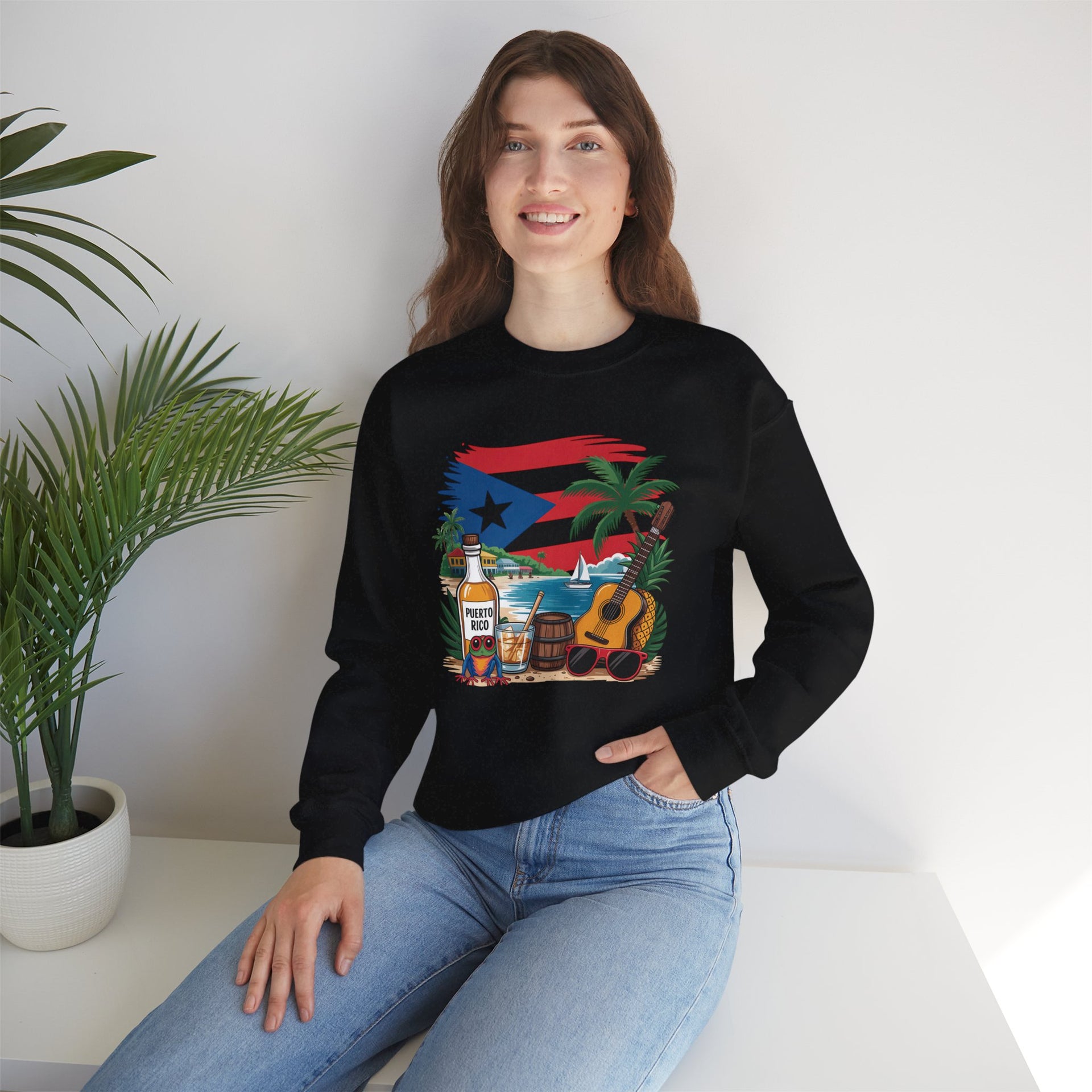 Boricua, Puerto Rico, Coqui Sweatshirt