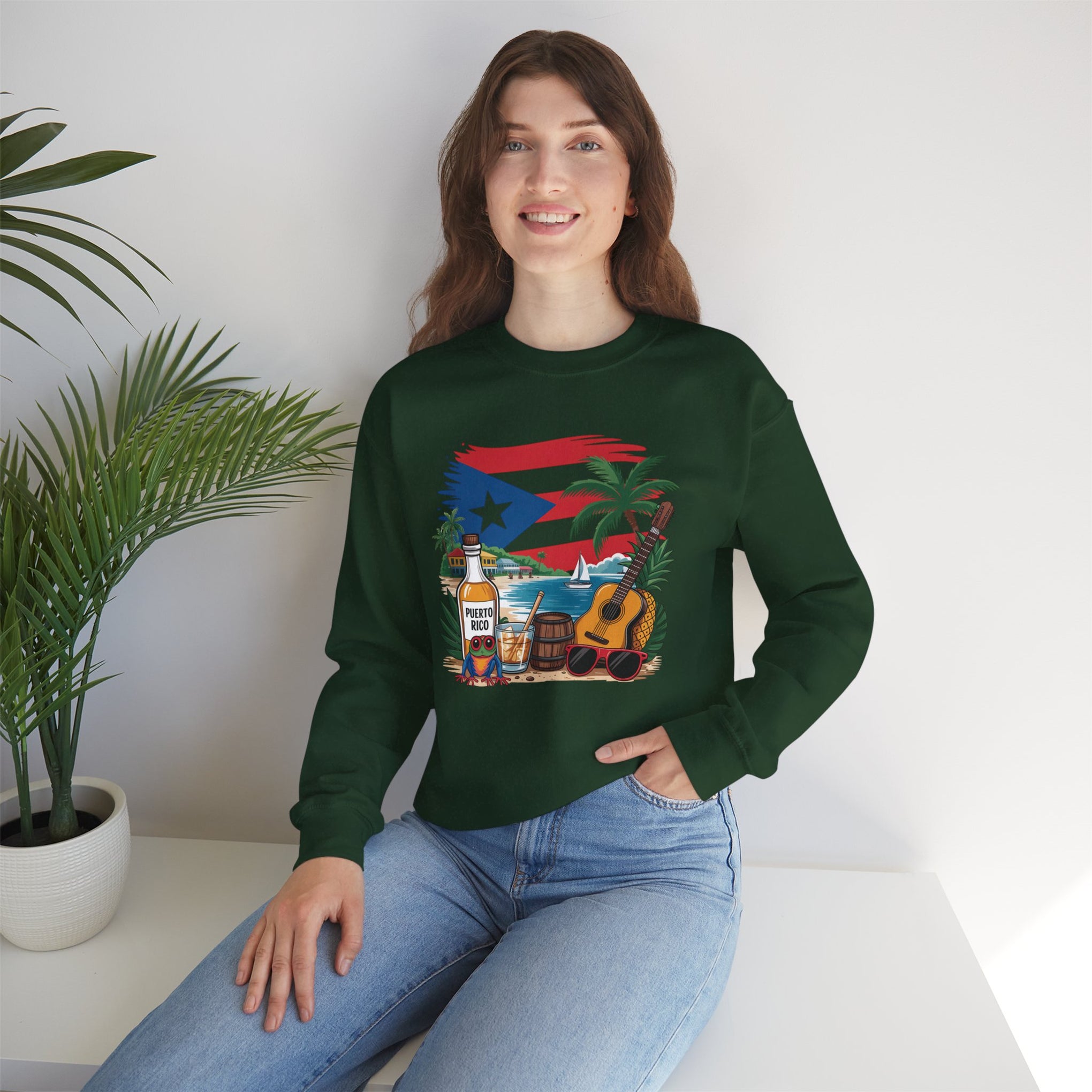 Boricua, Puerto Rico, Coqui Sweatshirt