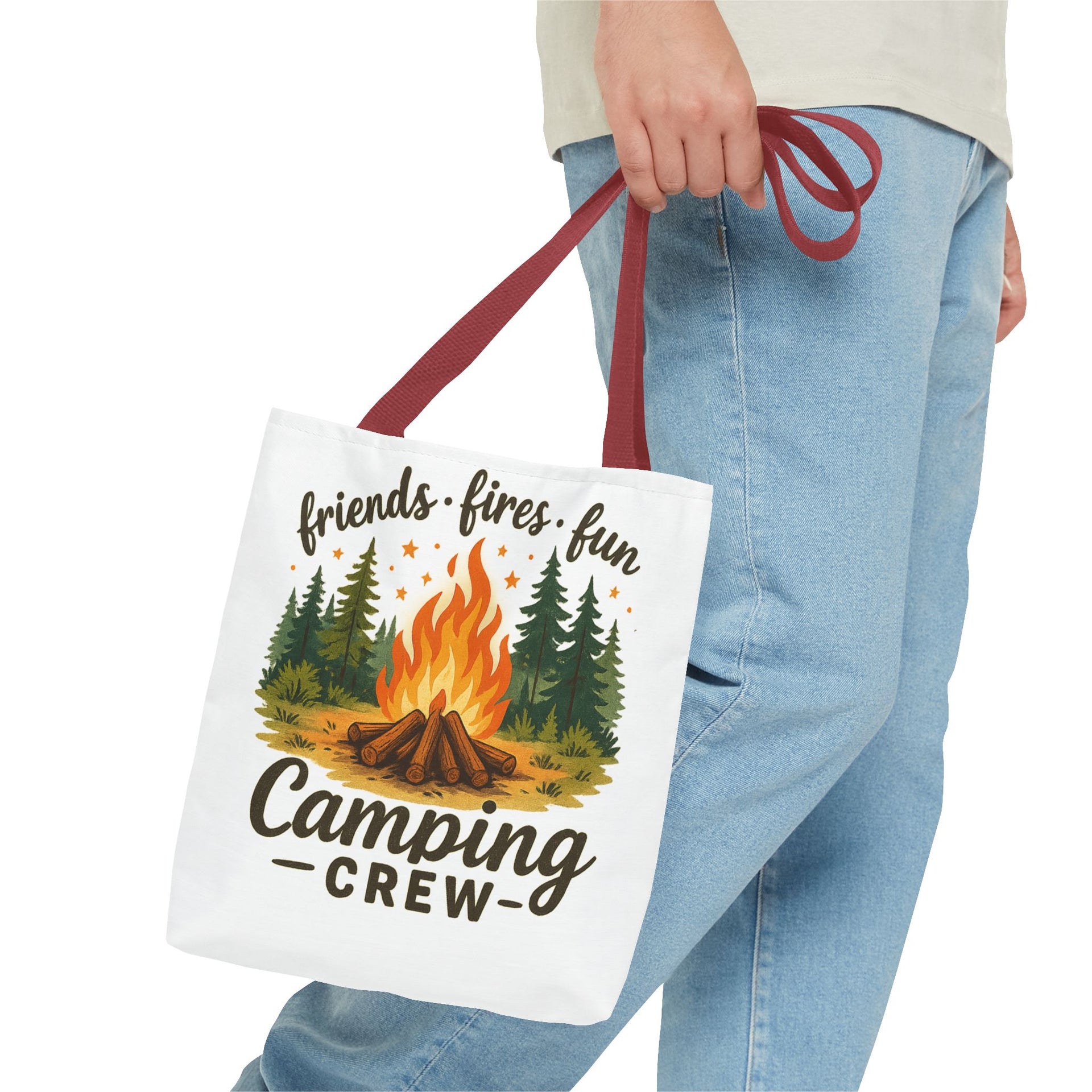 Friends Fire Fun Camping Crew Bag