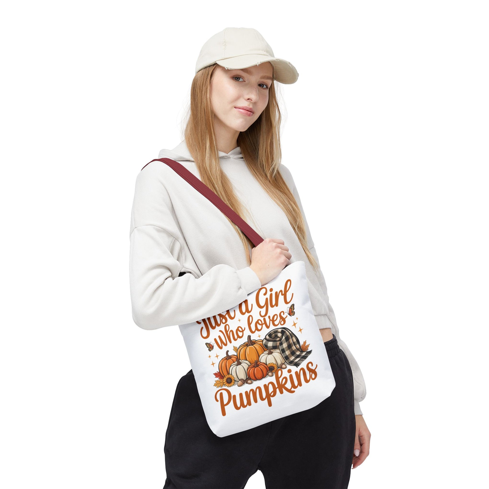 Just a Girl Who Loves Pumpkins, Fall , Retro Halloween Bag, Cute Halloween Must Halloween, Retro Halloween Bag