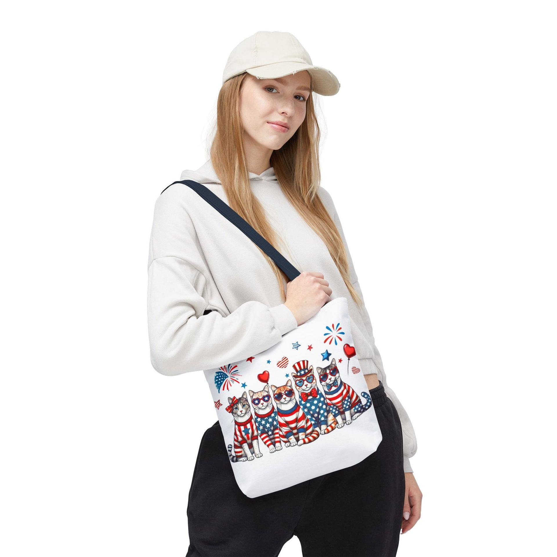 4th of July Patriotic Cat Bag
