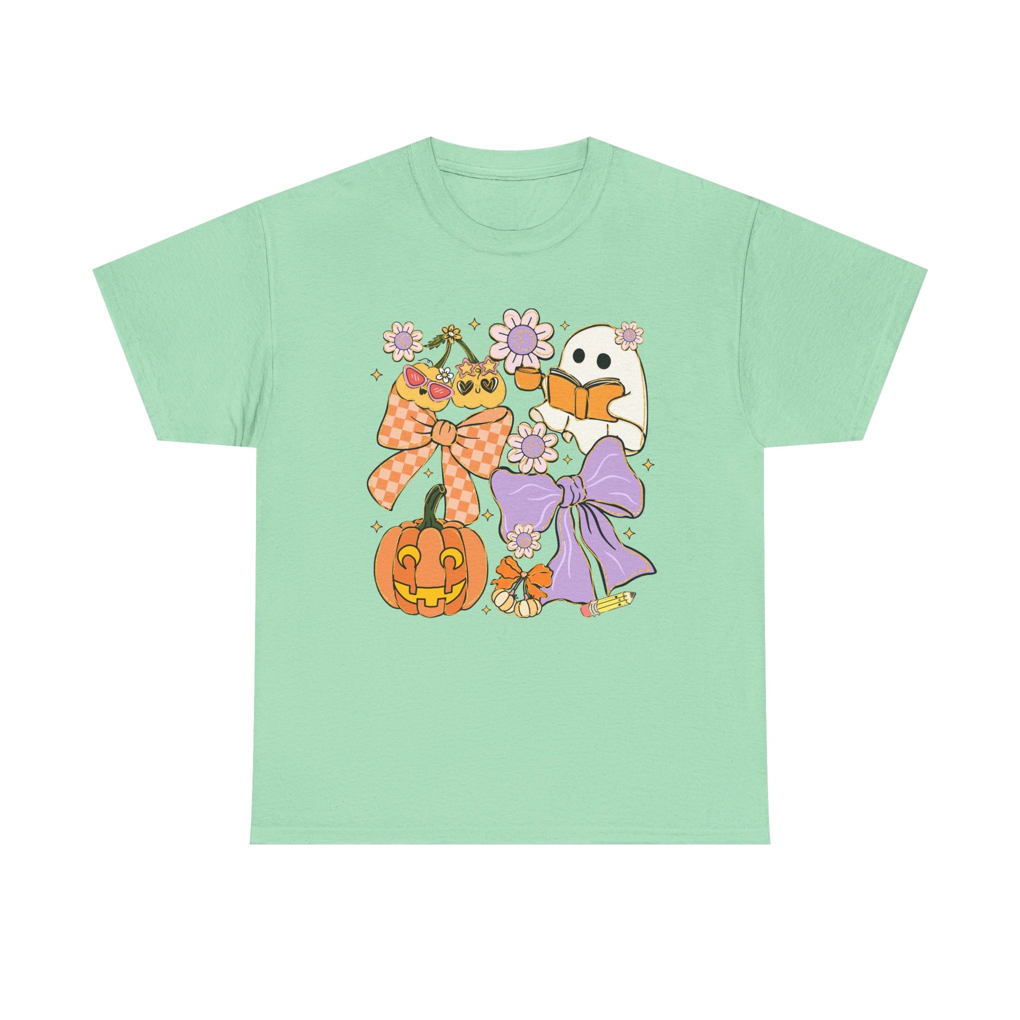 Spooky Teacher Halloween Coquette T-Shirt