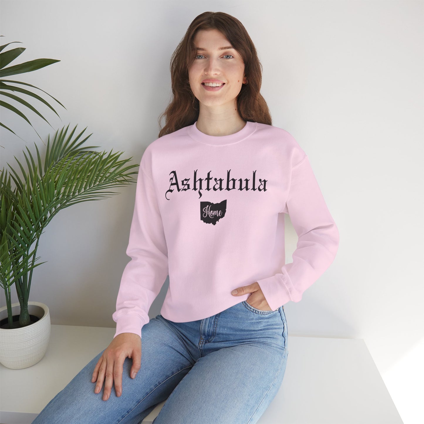 Ashtabula Home Sweatshirt, Funny Unisex Crewneck, Gift for Homeowners, Cozy Casual Wear