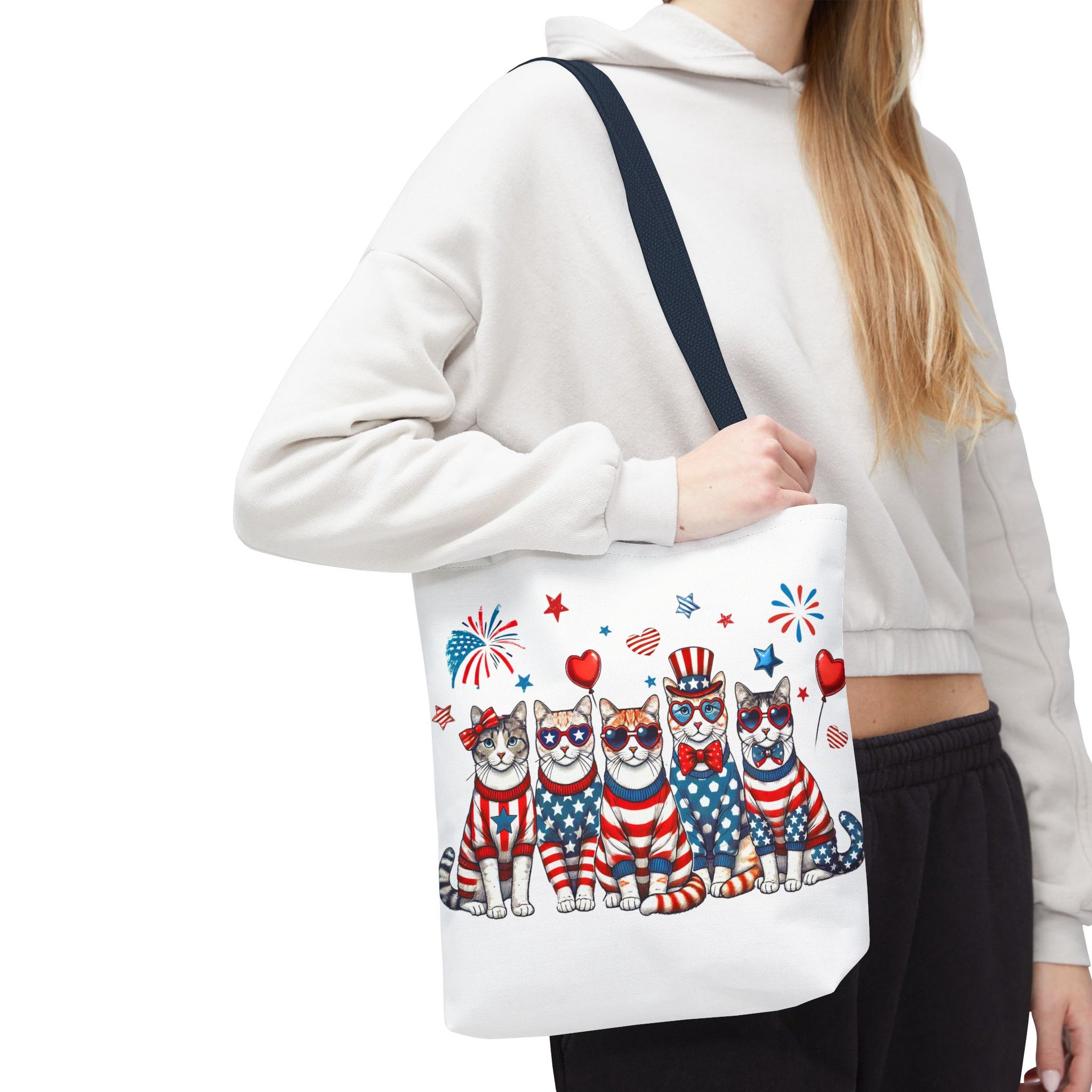 4th of July Patriotic Cat Bag
