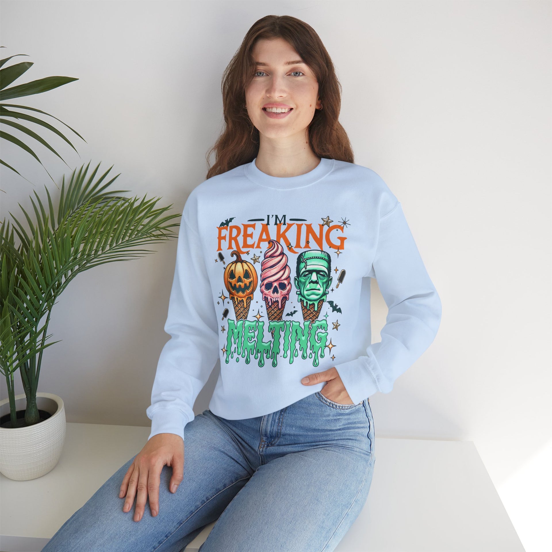 I'm Freaking Melting Sweatshirt, Halloween Sweatshirt