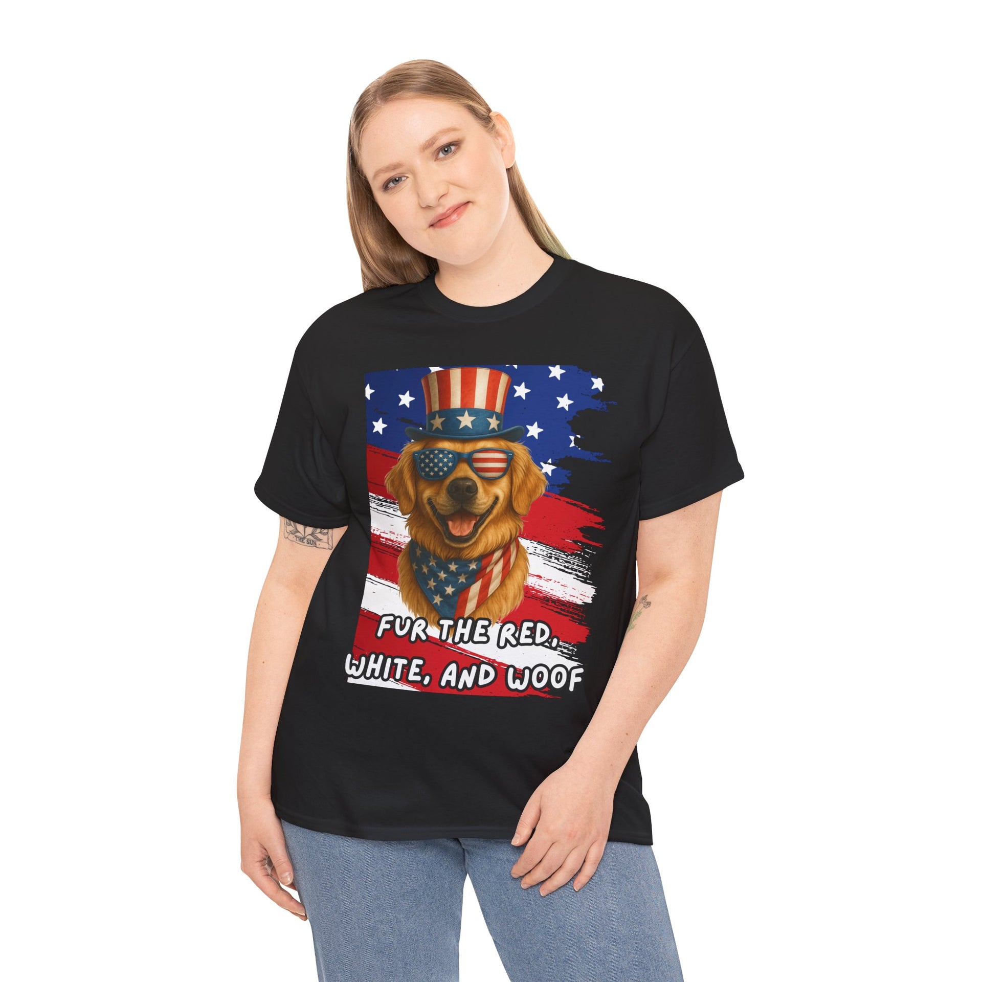 Fur the red, white and woof