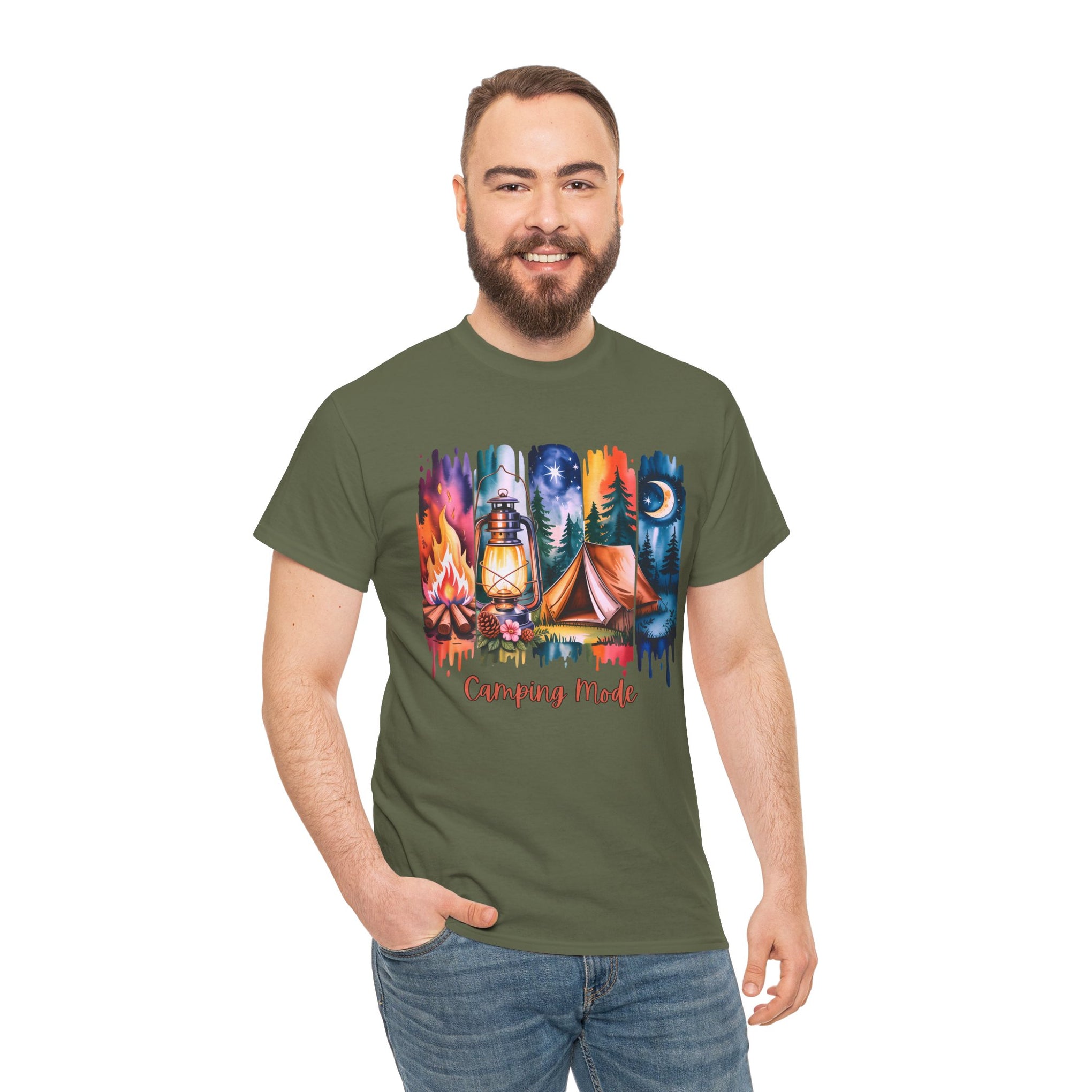 Camping Mode brush stroke T-Shirt
