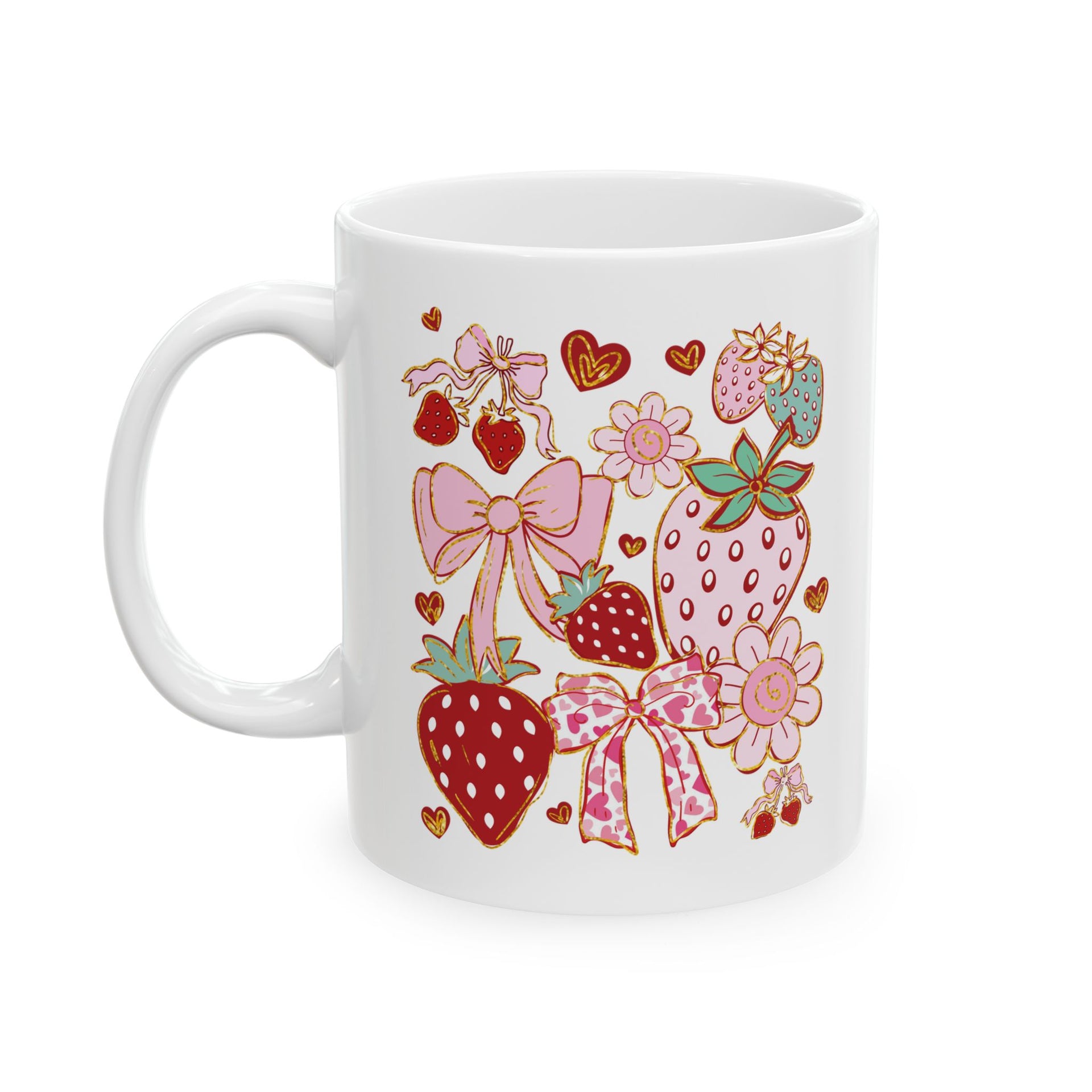 Boho Strawberry Coquette Cup