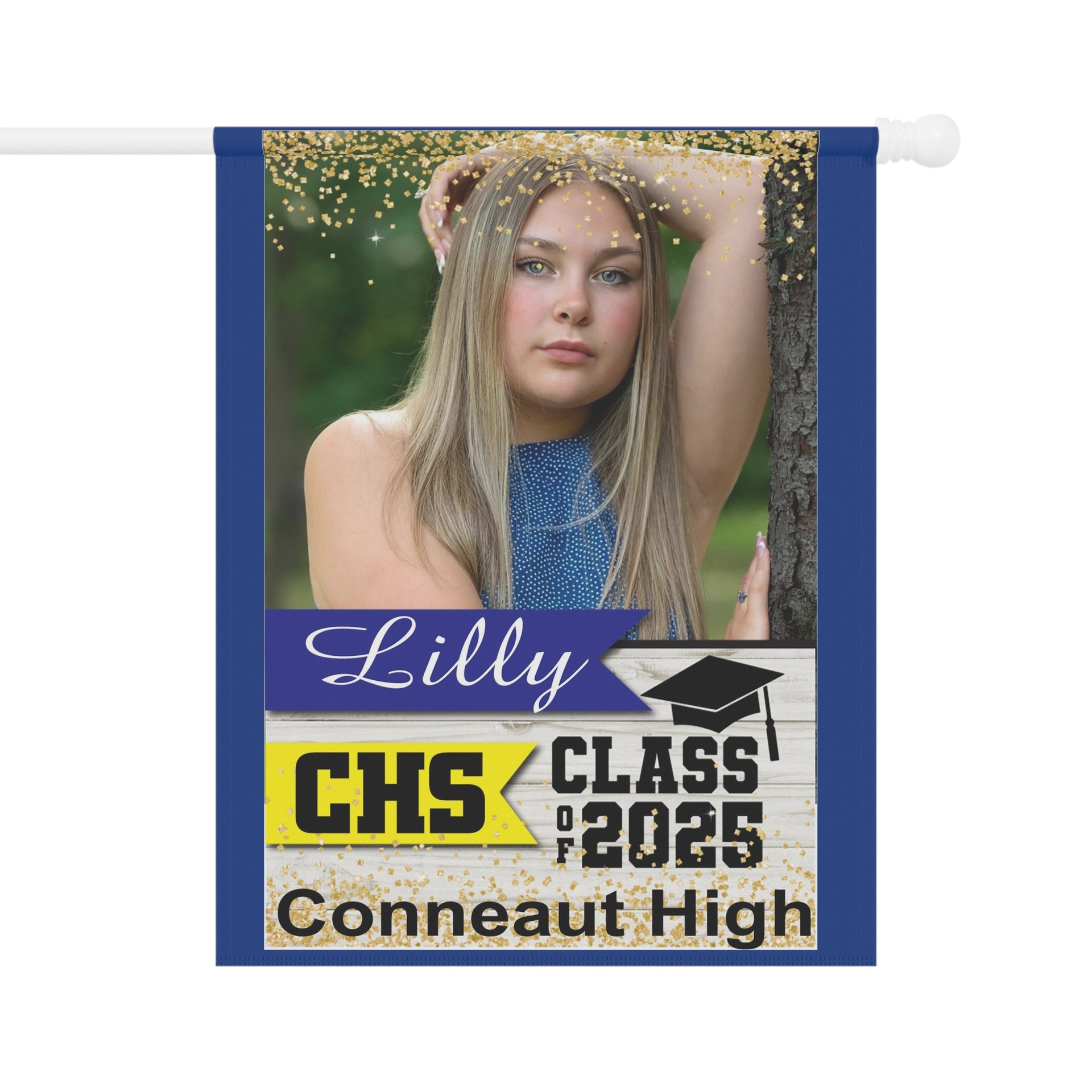 Custom Printed Class of  2025 Congratulations!!!! Order your custom flag   24.5x32