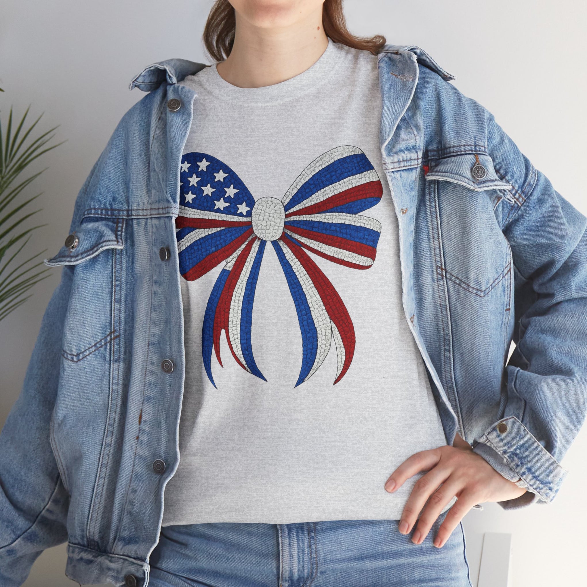 Beautiful Patriotic red white & blue bow