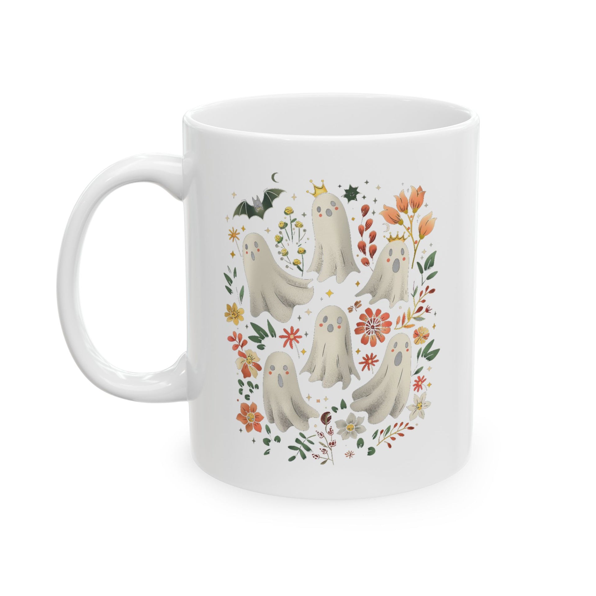 Ghost Spooky Season Pumpkin Halloween Coffee Cup