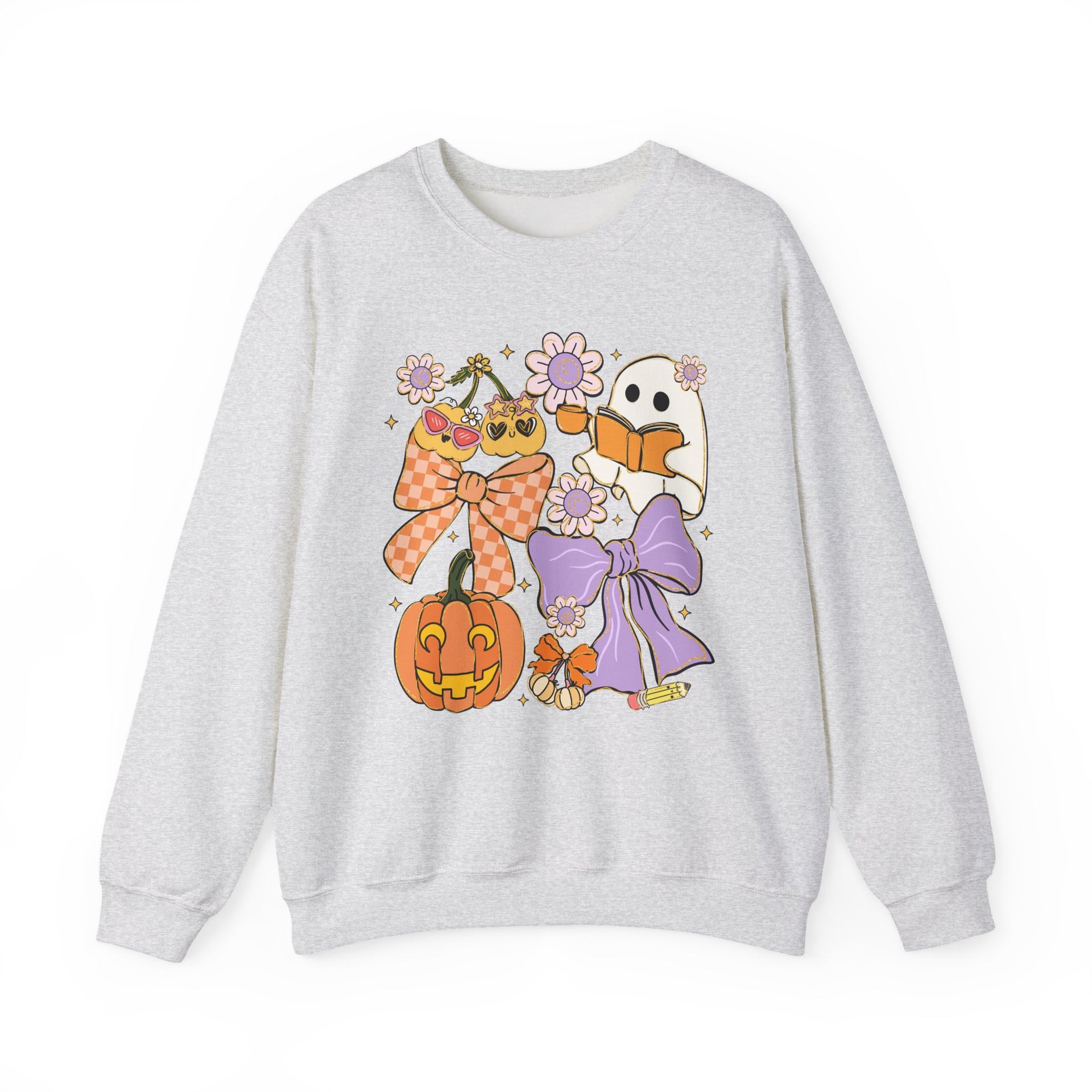Spooky Teacher Halloween Coquette Sweatshirt - Vintage Style Fall Season Sweatshirt