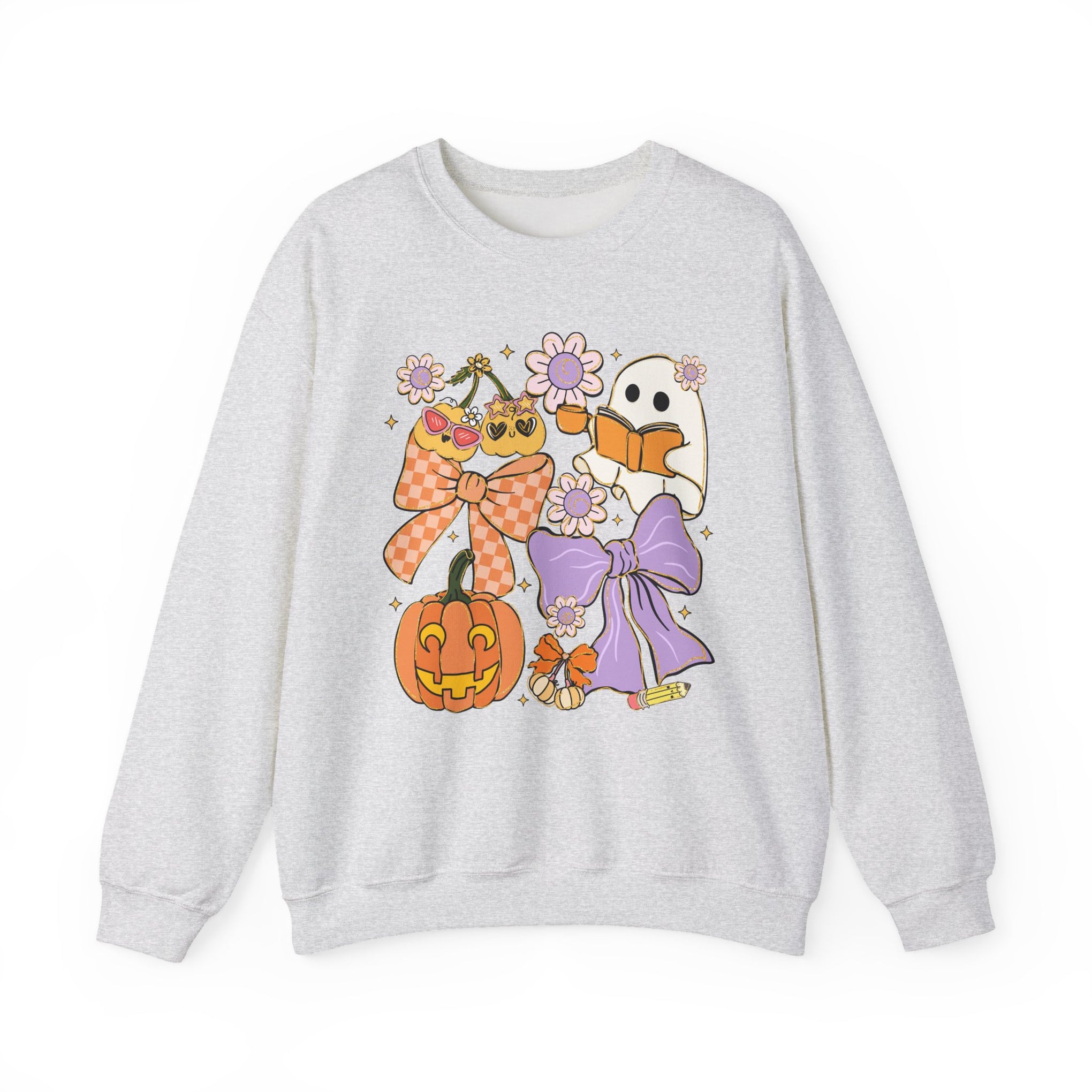 Spooky Teacher Halloween Coquette Sweatshirt - Vintage Style Fall Season Sweatshirt