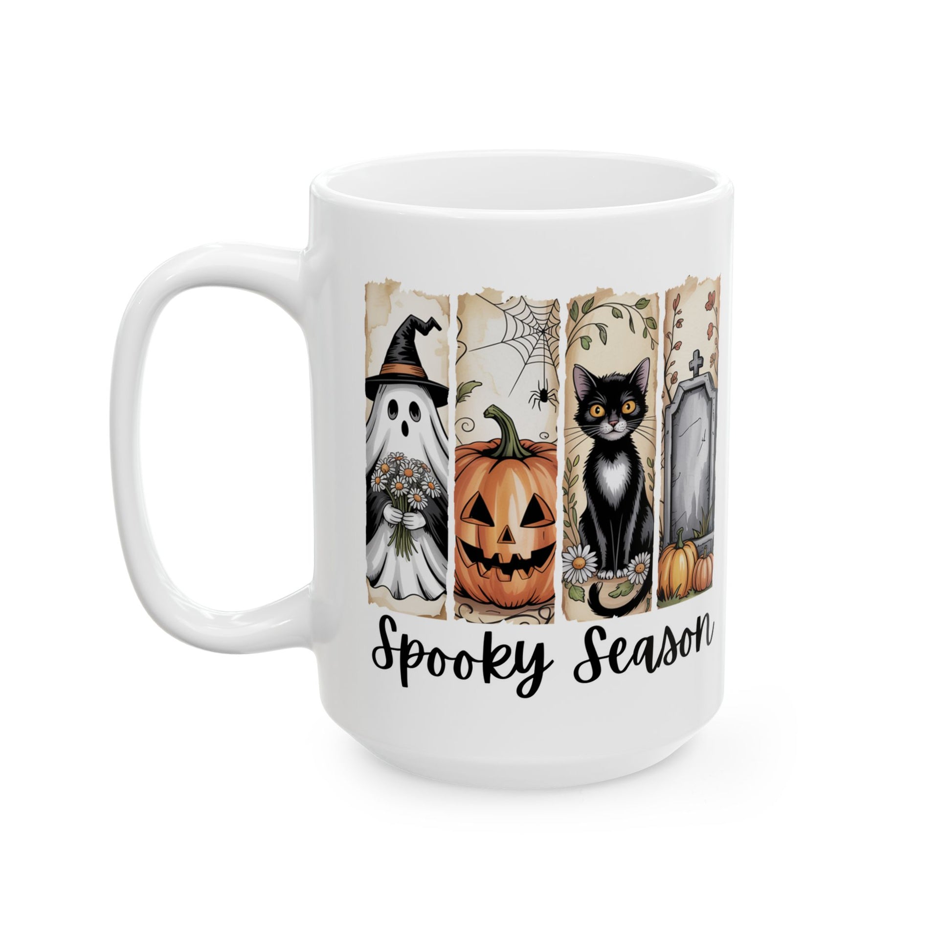 Spooky Season Ceramic Mug (11oz, 15oz) - Halloween Cup