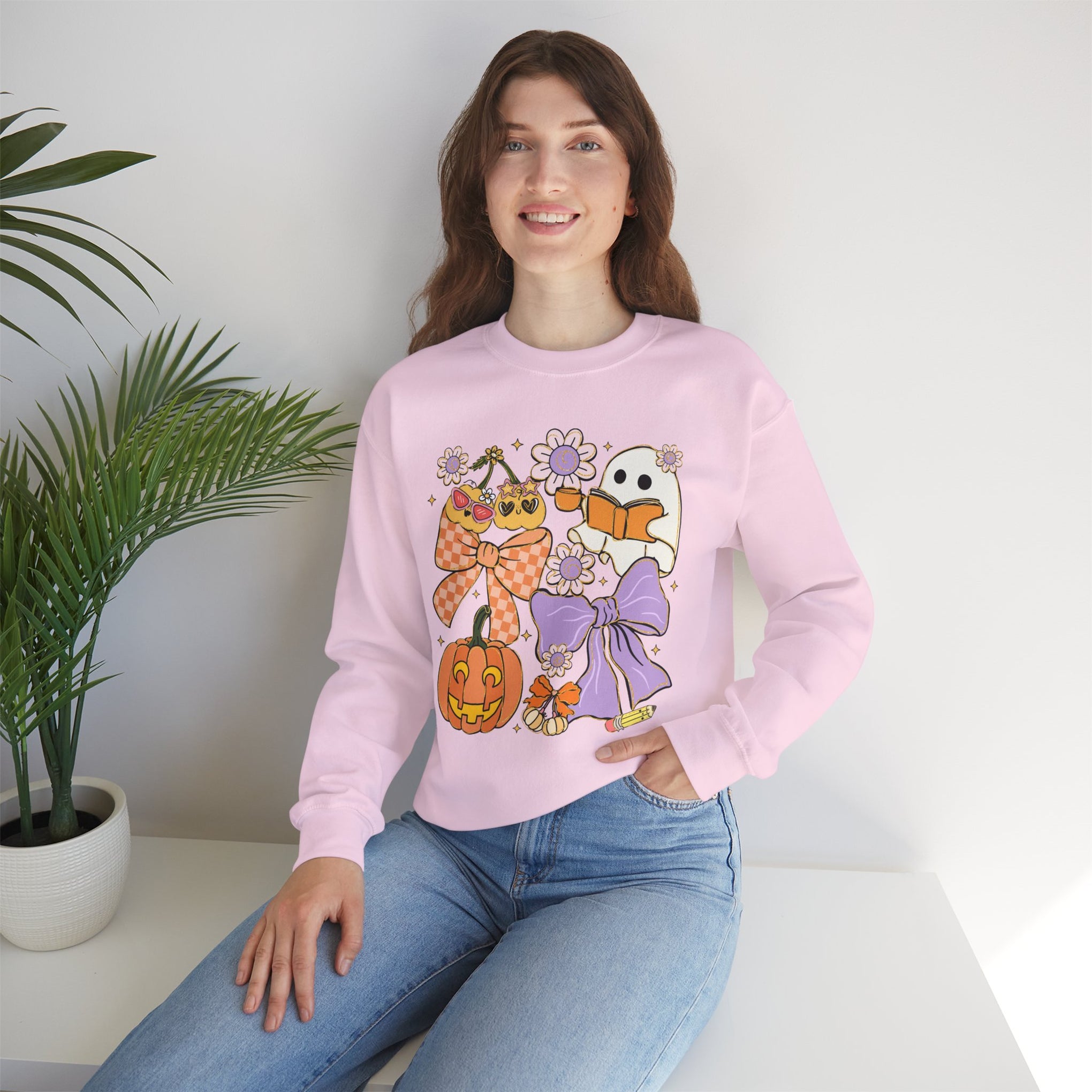 Spooky Teacher Halloween Coquette Sweatshirt - Vintage Style Fall Season Sweatshirt